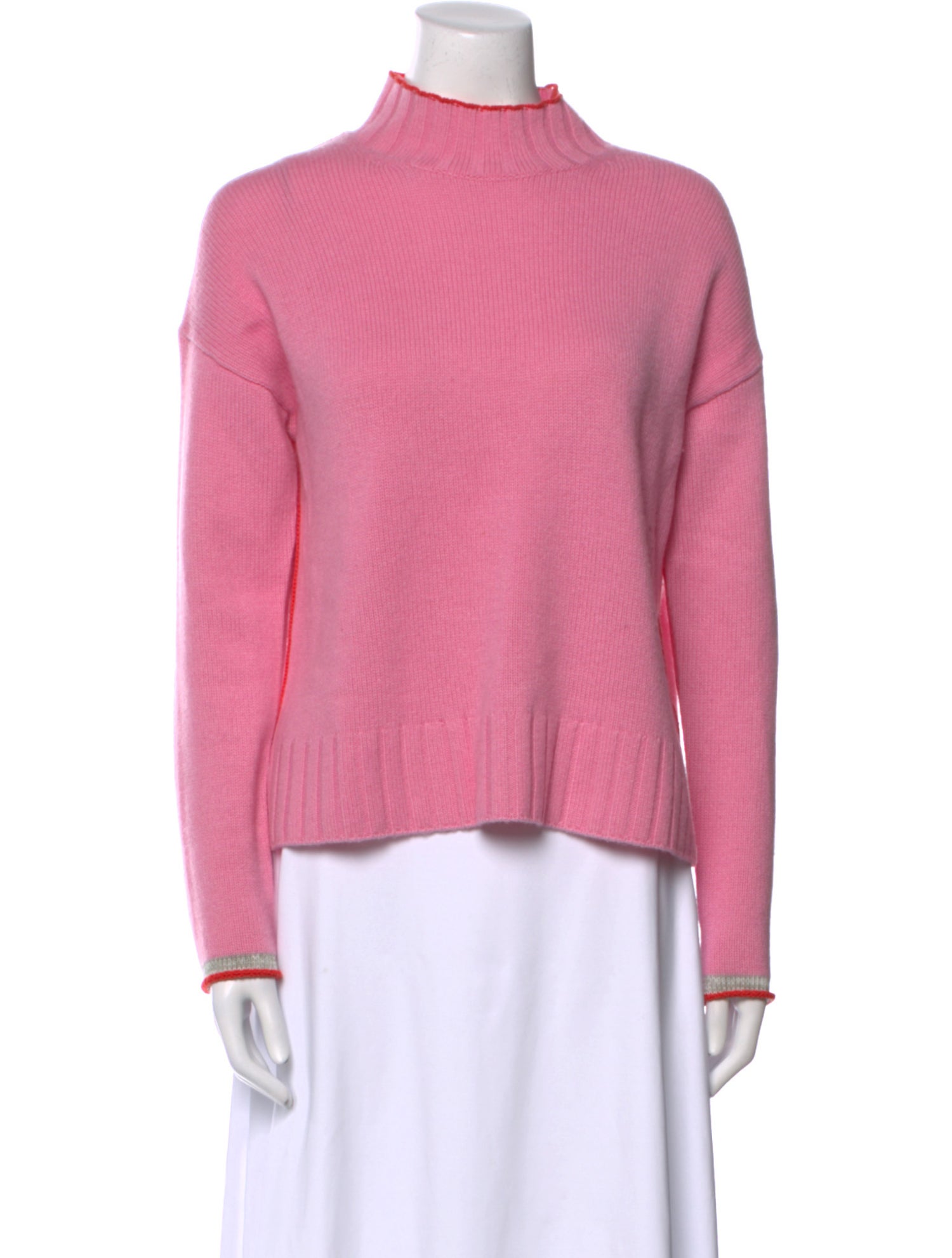 ME+EM Cashmere Mock Neck Sweater