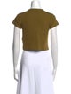 ME+EM Crew Neck Short Sleeve Crop Top