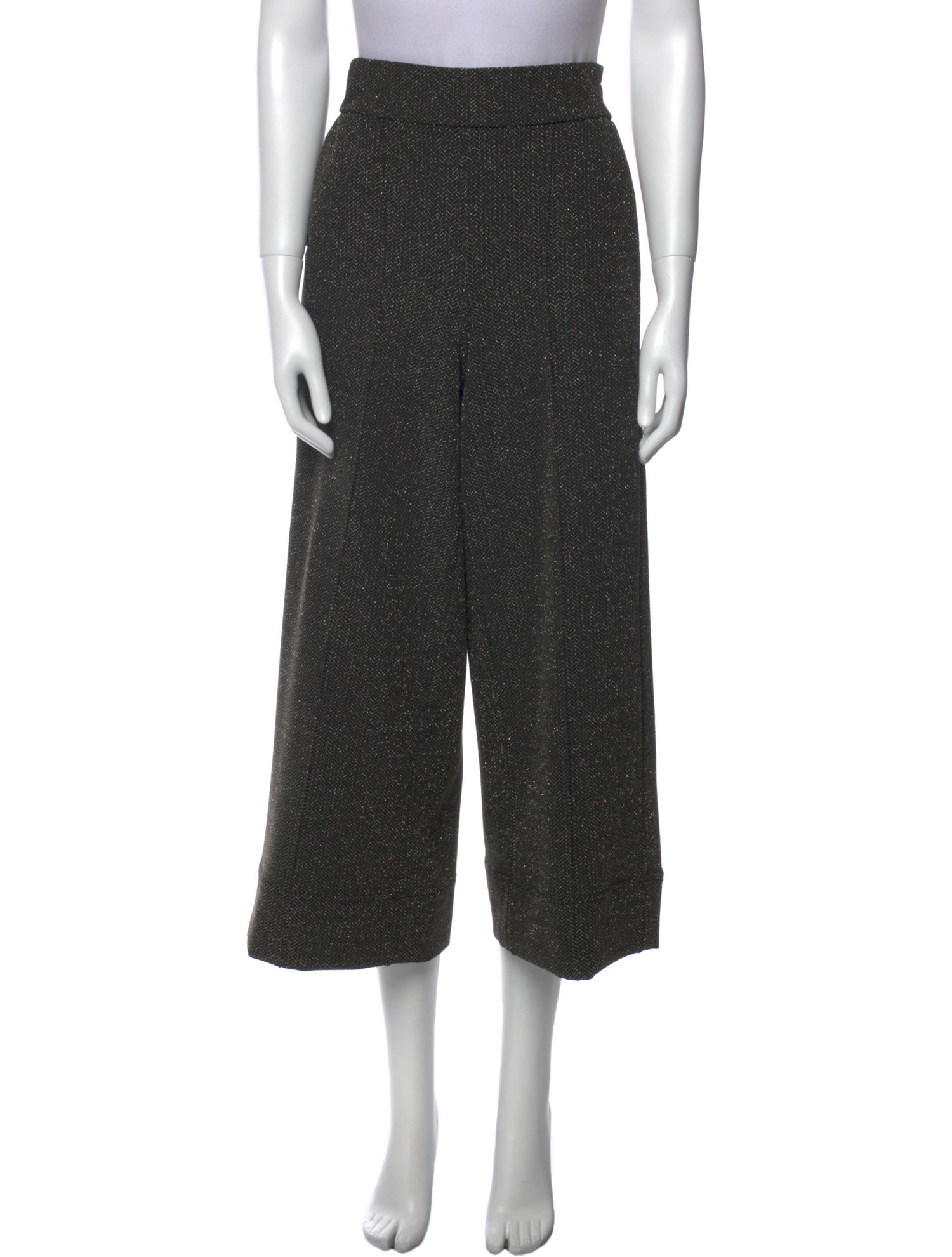 ME+EM Printed Wide Leg Pants