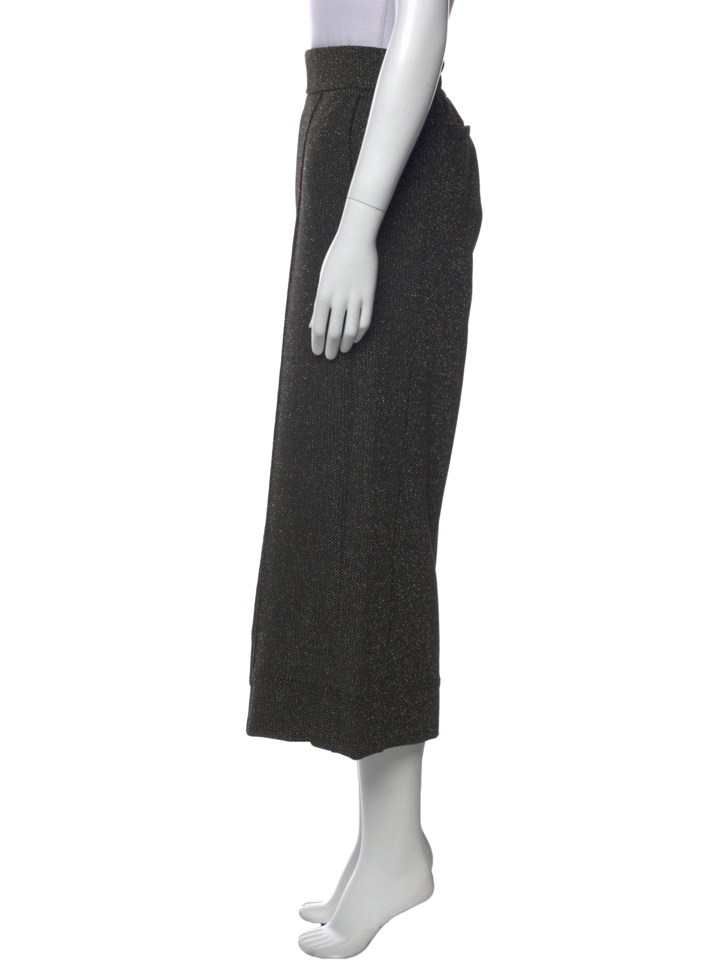 ME+EM Printed Wide Leg Pants