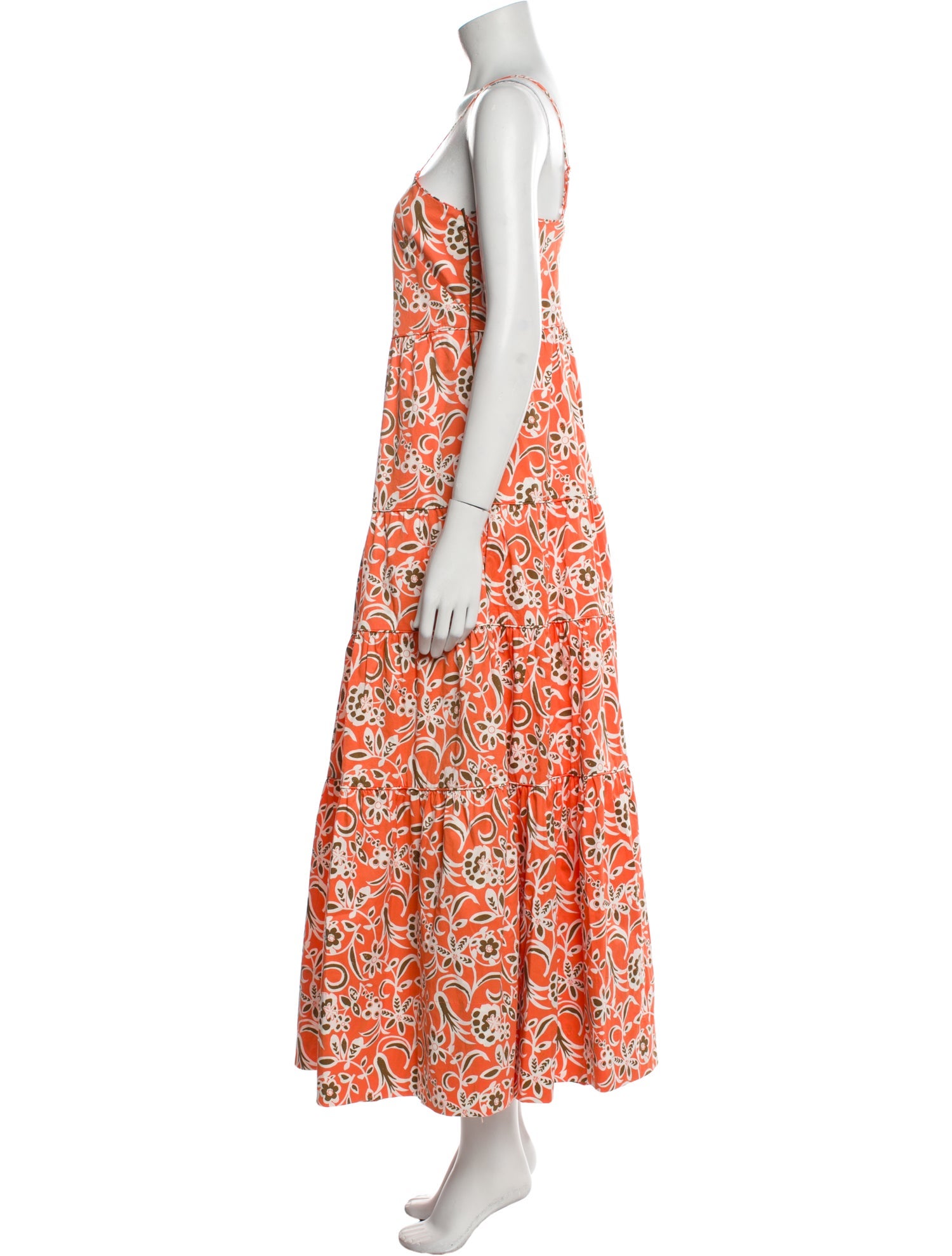 ME+EM Floral Print Long Dress