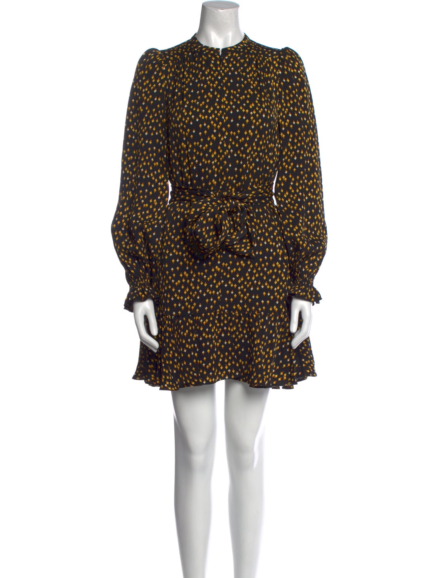 ME+EM Polka Dot Print Mini Dress