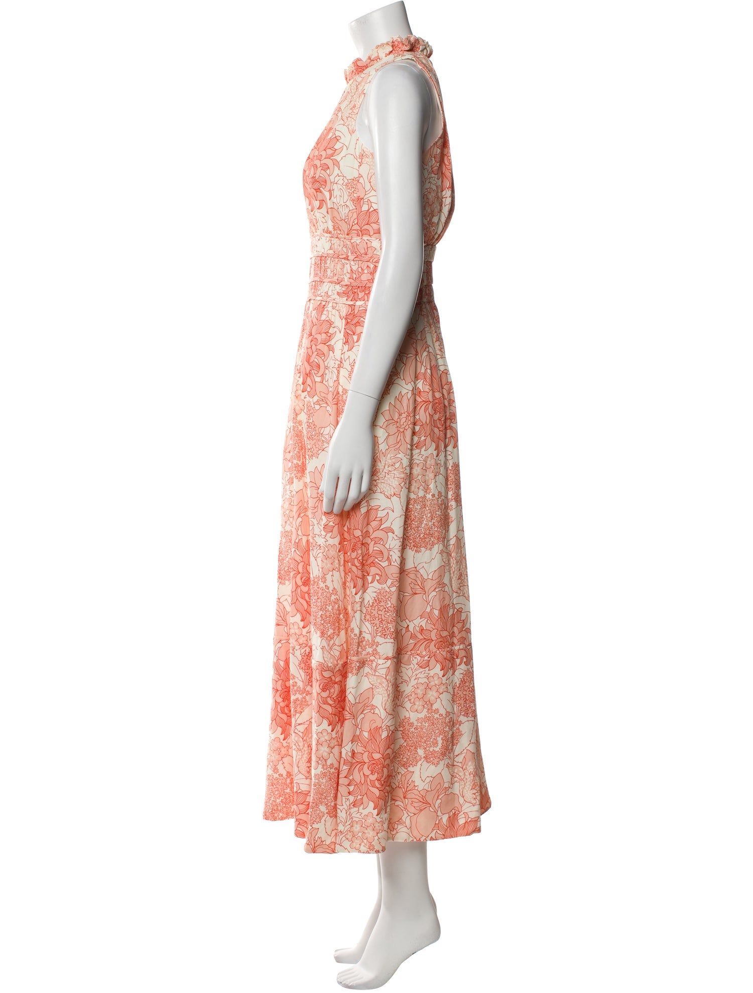 ME+EM Floral Print Long Dress w/ Tags