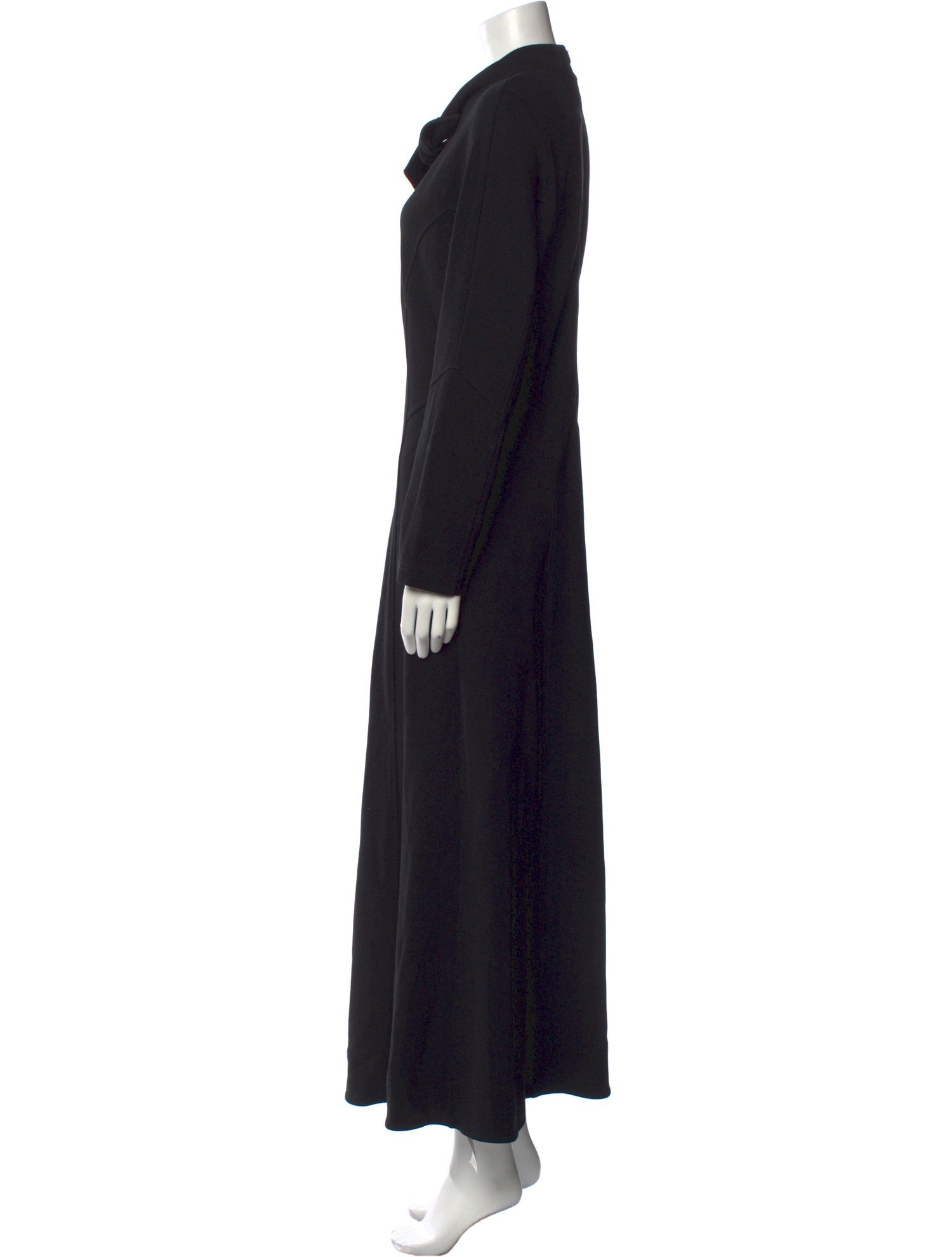 ME+EM Tie Neck Long Dress