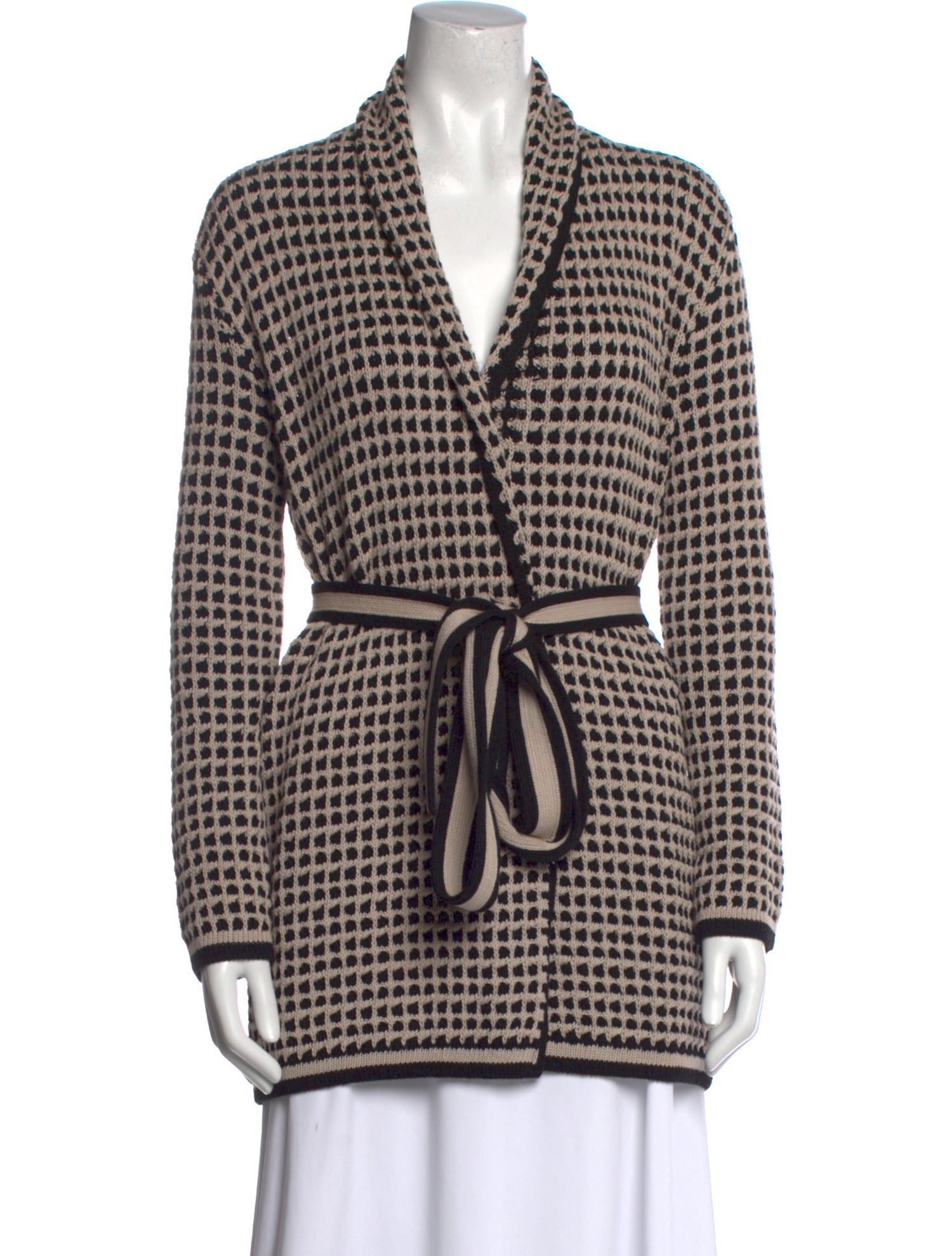 ME+EM Printed V-Neck Sweater w/ Tags