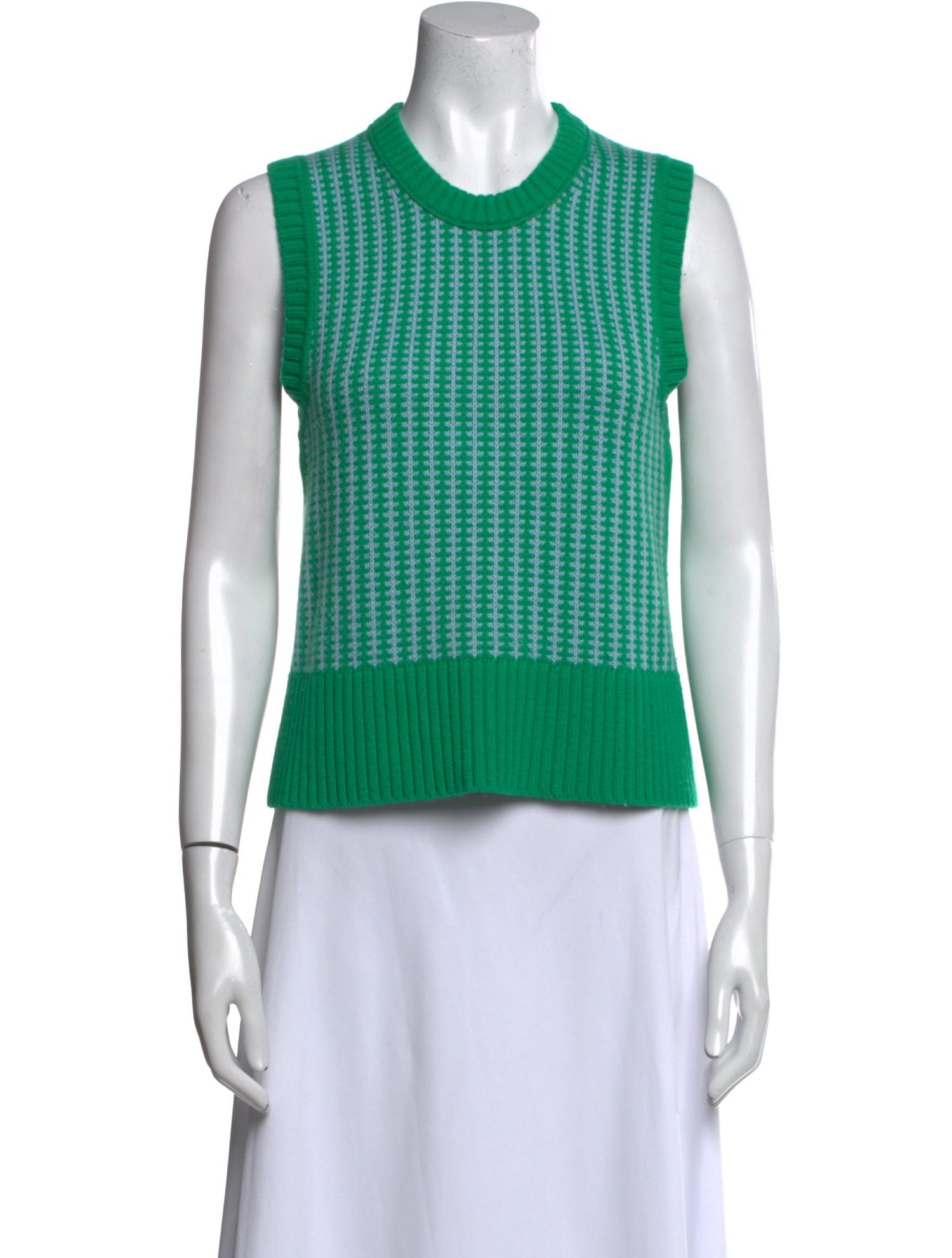 ME+EM Wool Striped Crop Top