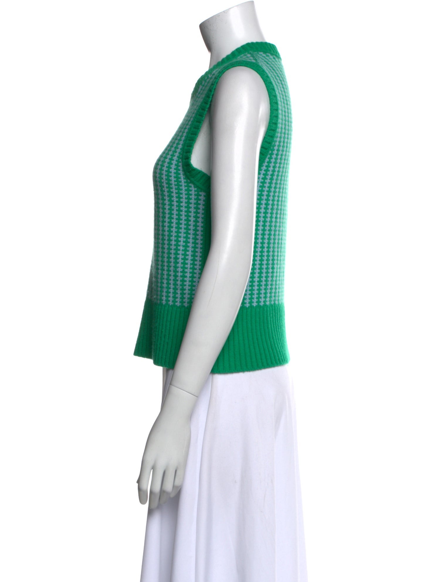 ME+EM Wool Striped Crop Top