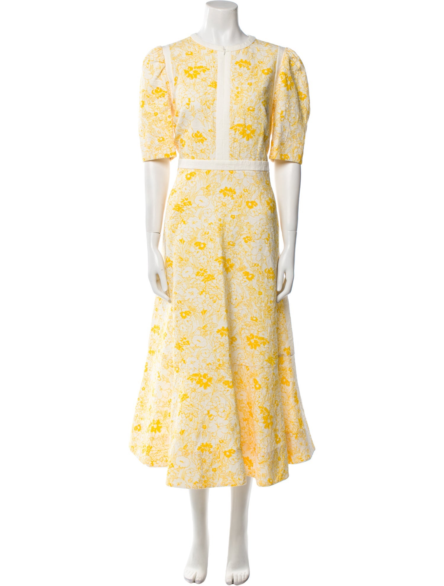 ME+EM Floral Print Long Dress