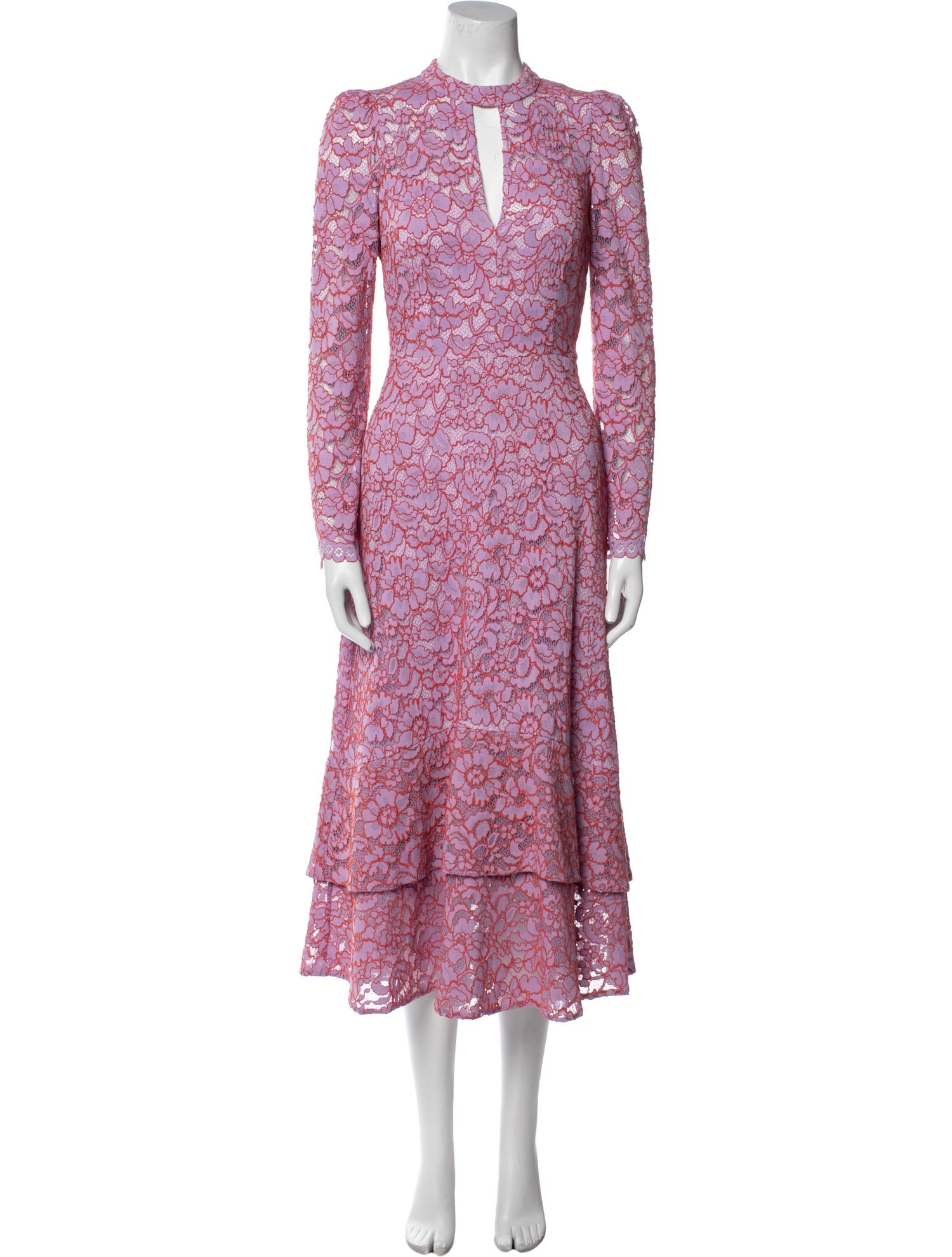 ME+EM Floral Print Long Dress