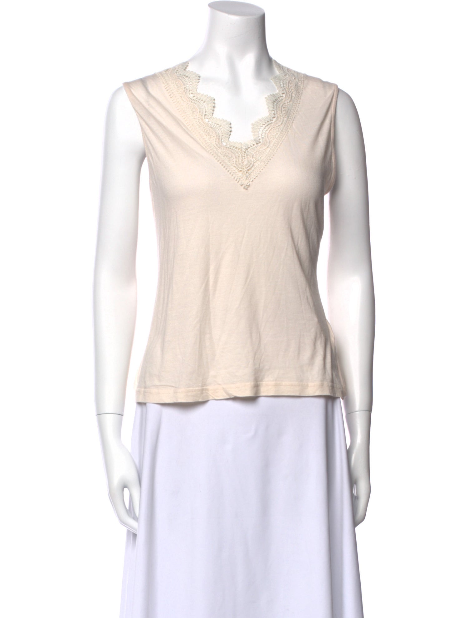 ME+EM V-Neck Sleeveless Top