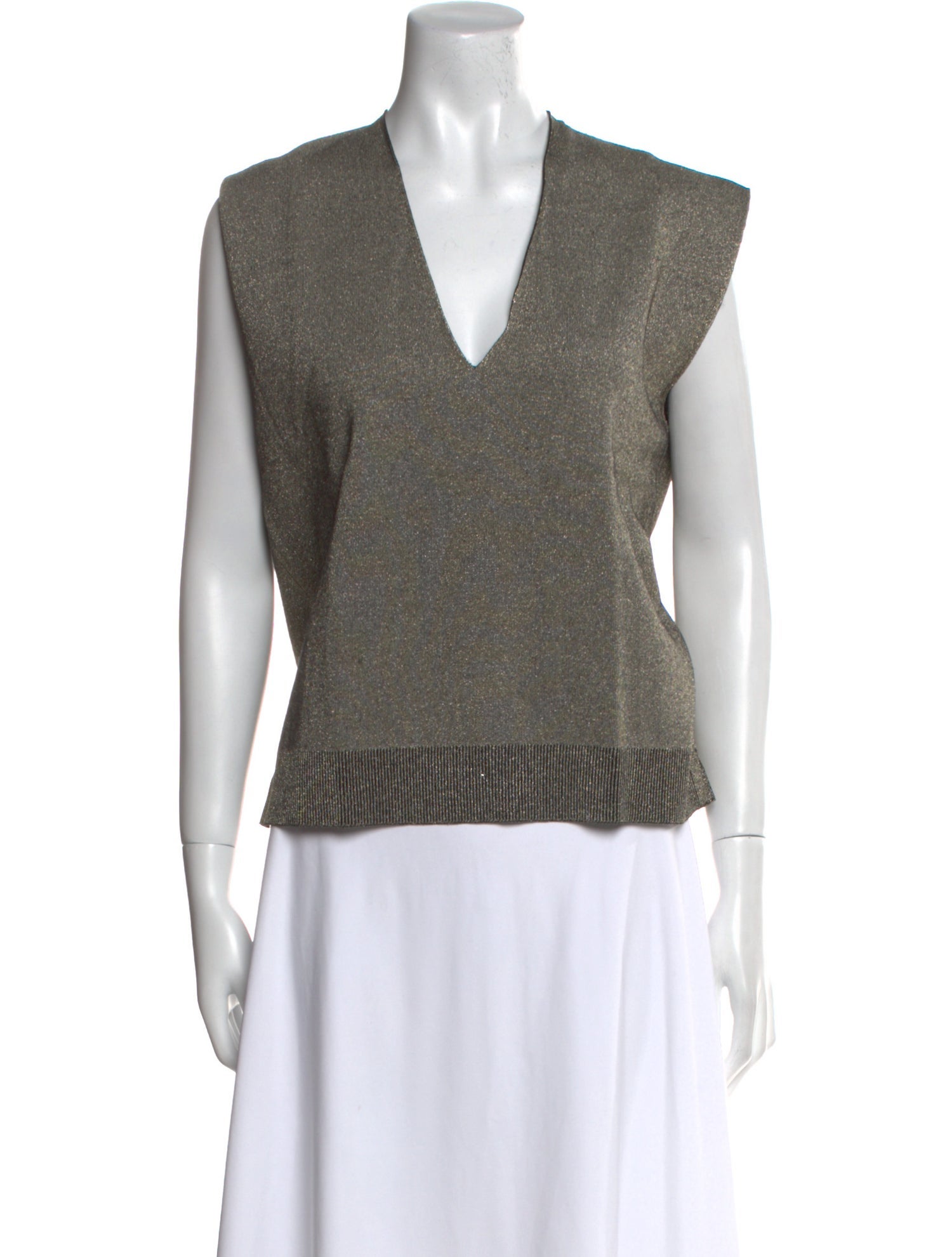 ME+EM V-Neck Sleeveless Top w/ Tags