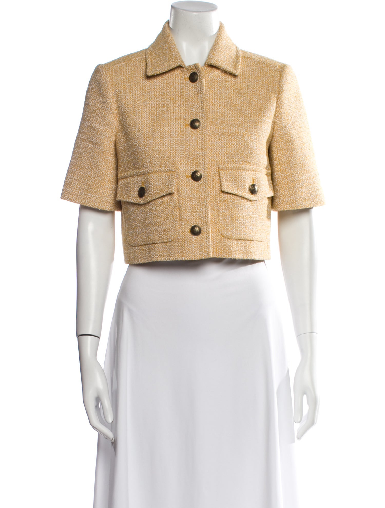 ME+EM Tweed Pattern Bolero