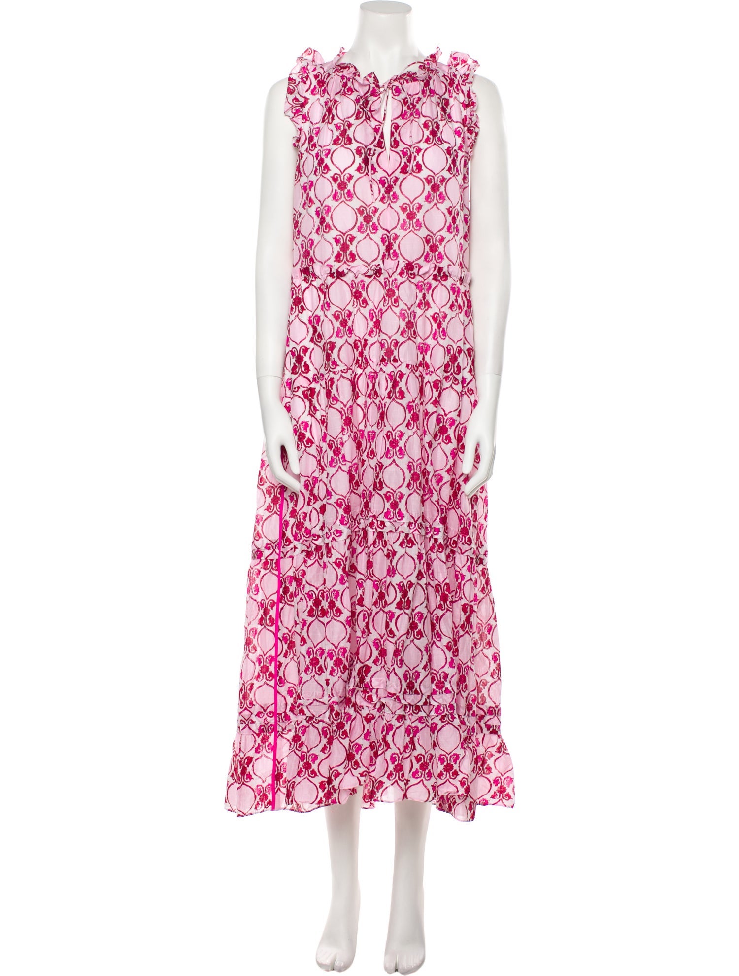 ME+EM Floral Print Long Dress