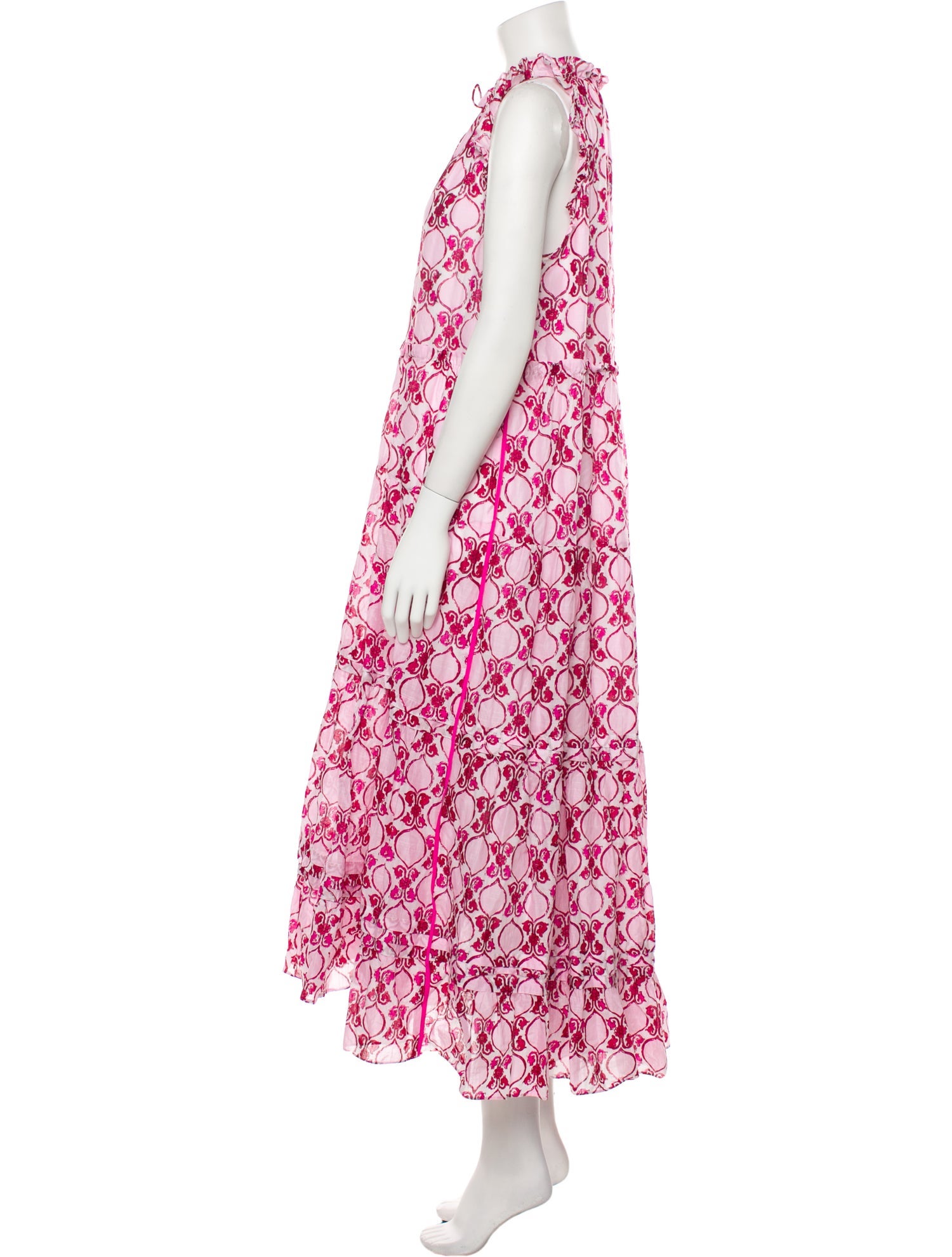 ME+EM Floral Print Long Dress