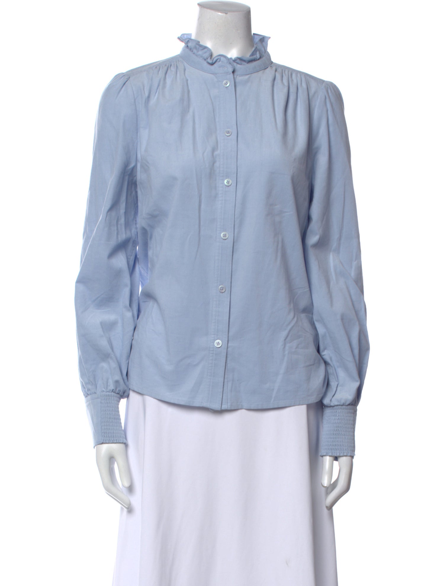 ME+EM Mock Neck Long Sleeve Button-Up Top w/ Tags