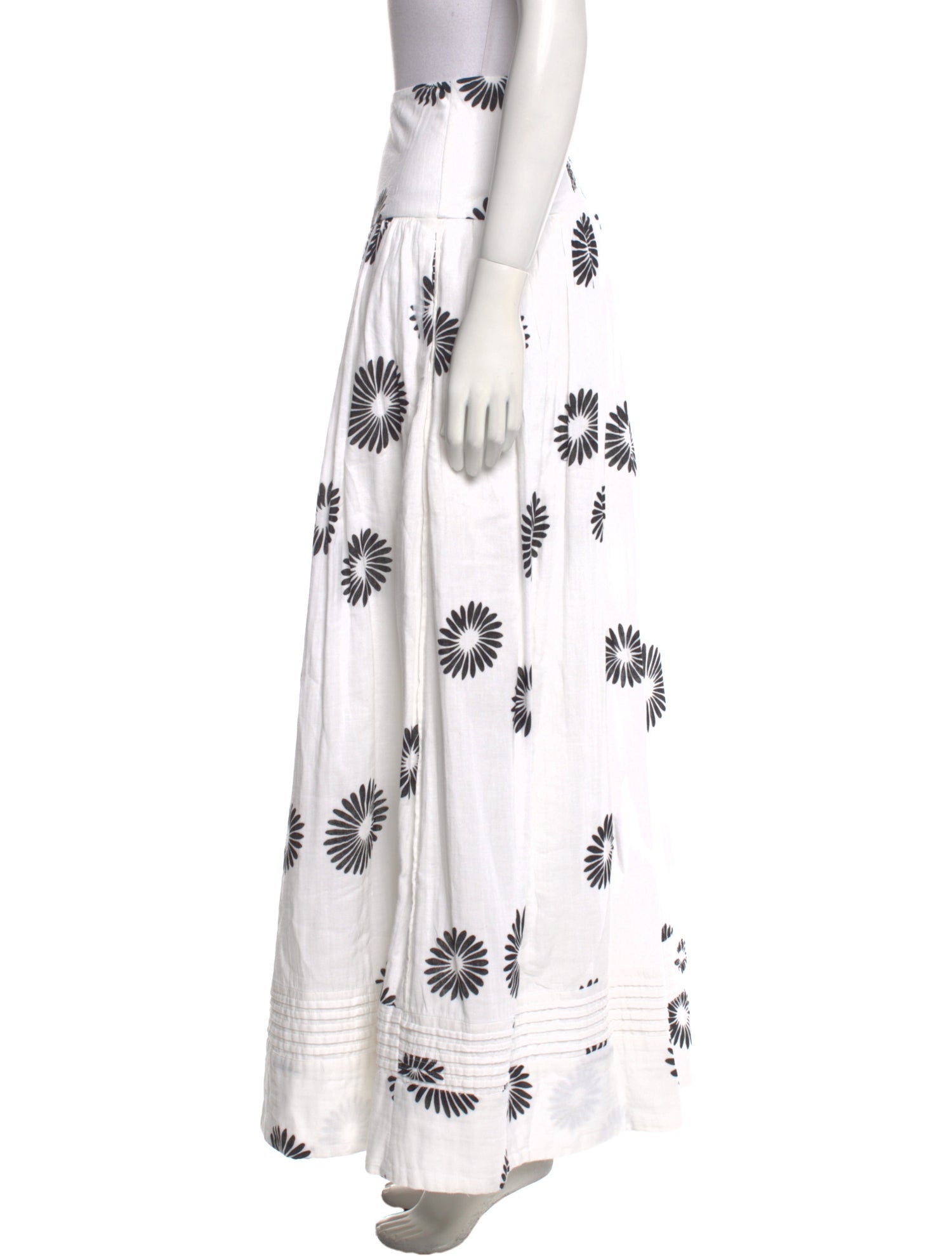 ME+EM Floral Print Long Skirt