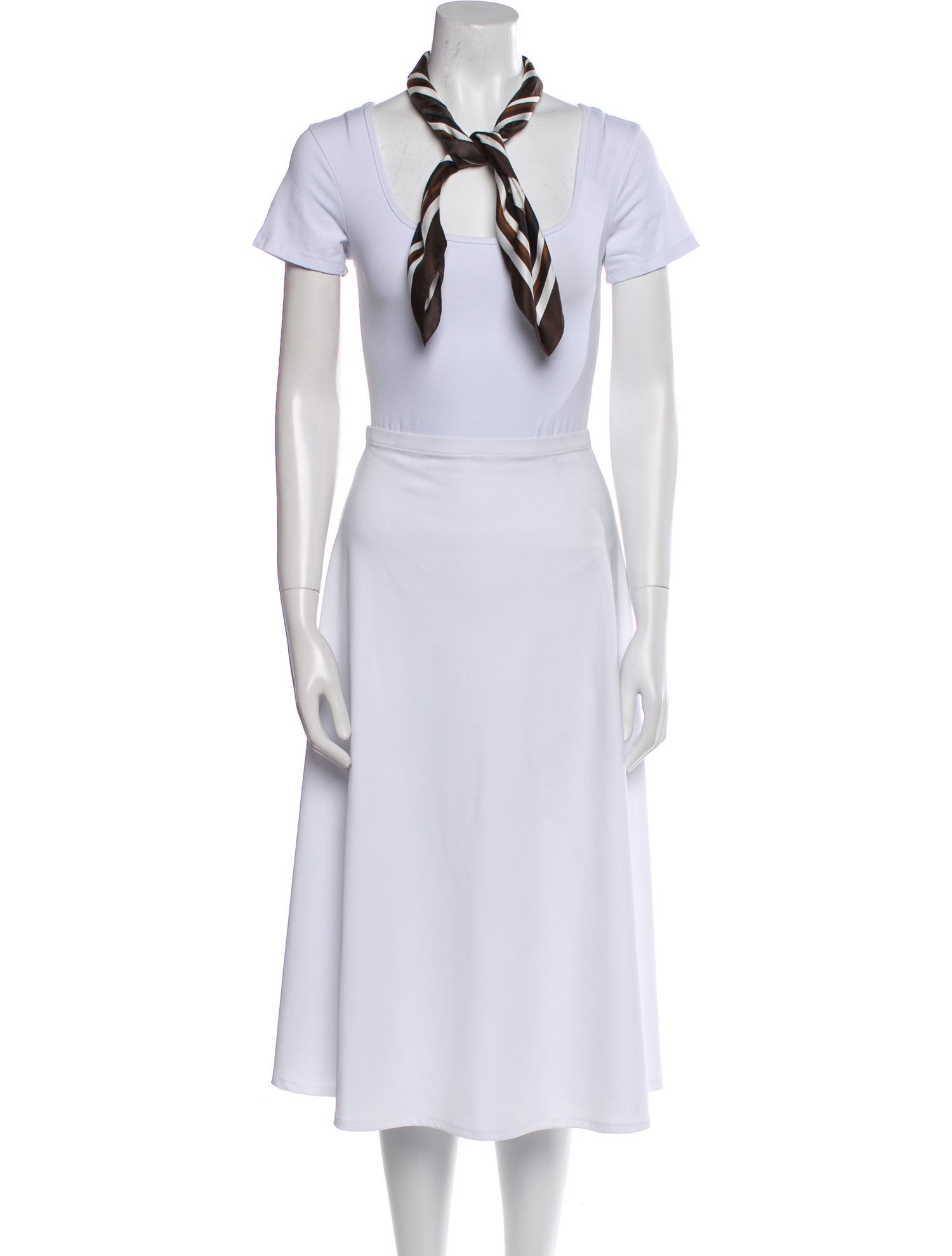 ME+EM Silk Striped Scarf w/ Tags