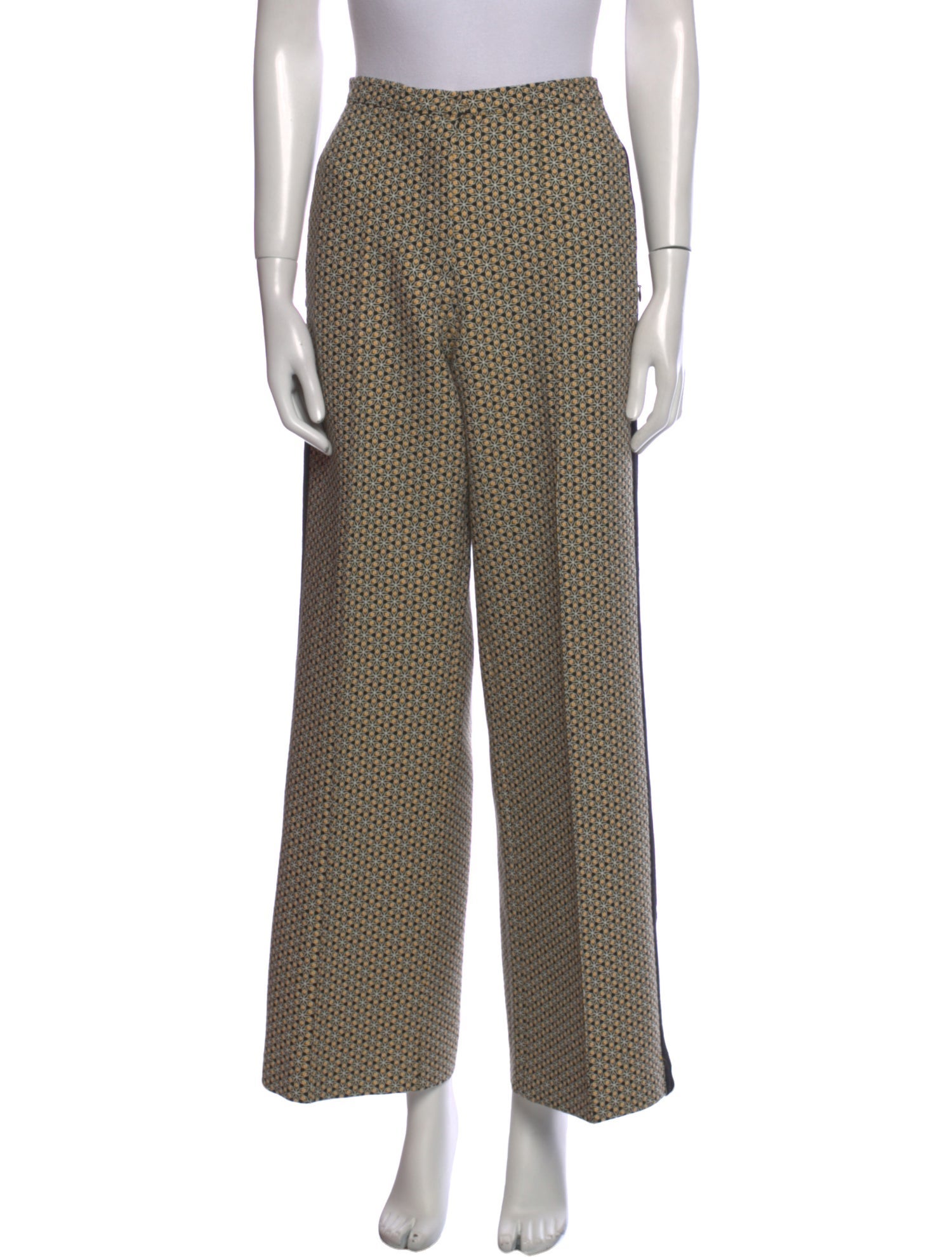 ME+EM Printed Wide Leg Pants