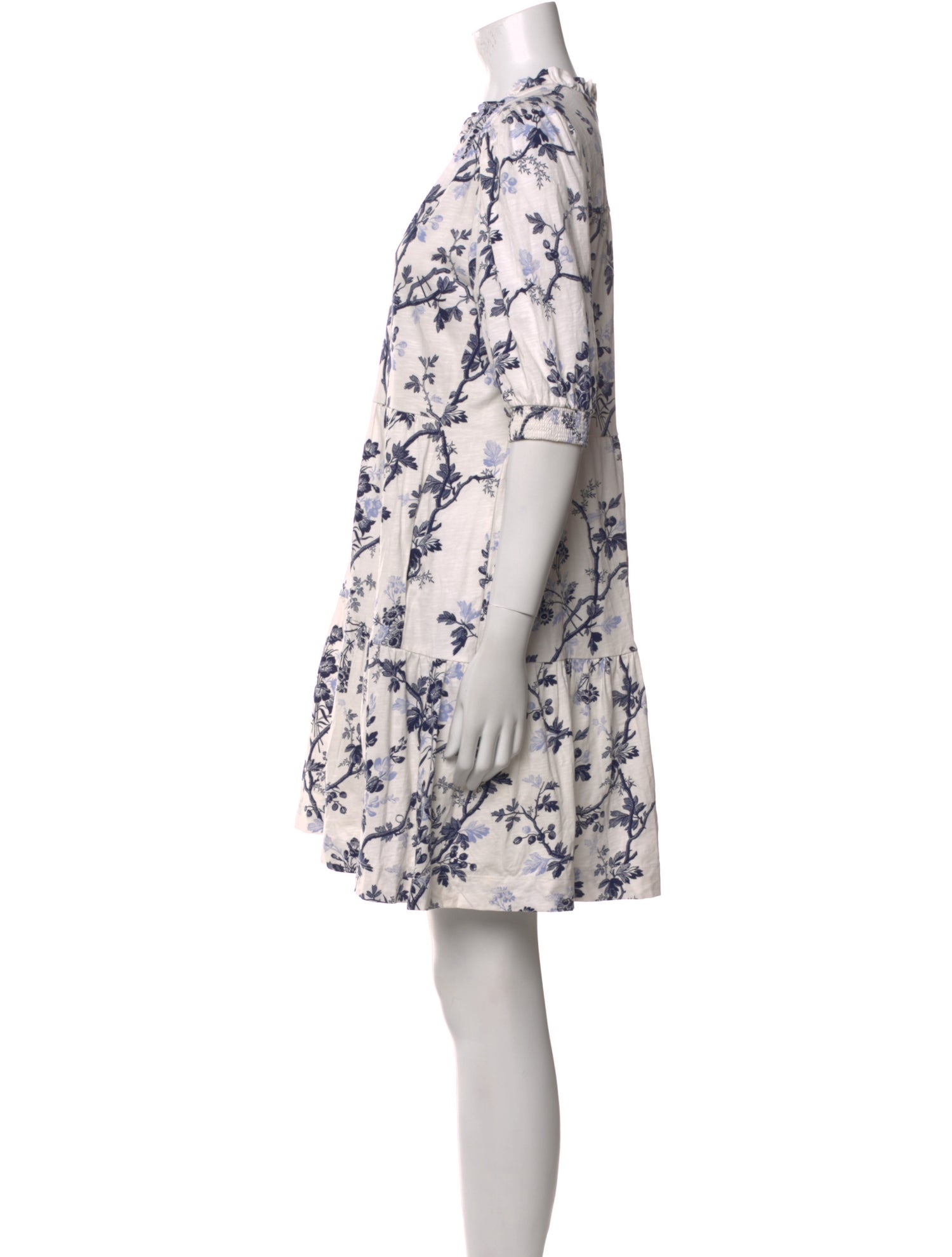 ME+EM Floral Print Mini Dress