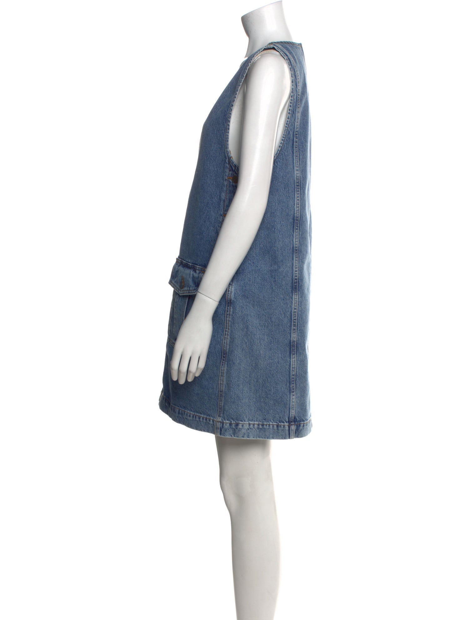 ME+EM V-Neck Mini Dress