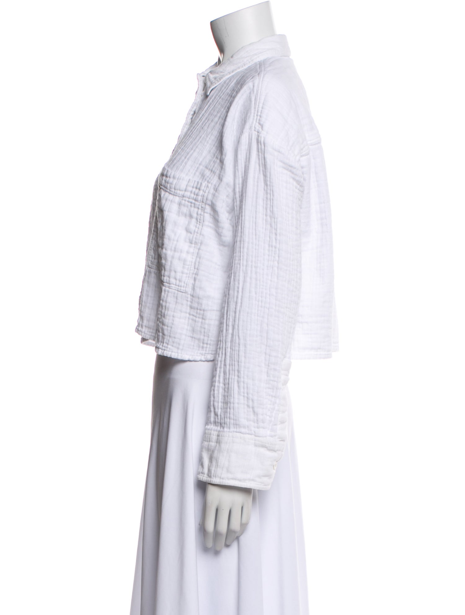 ME+EM Long Sleeve Crop Top