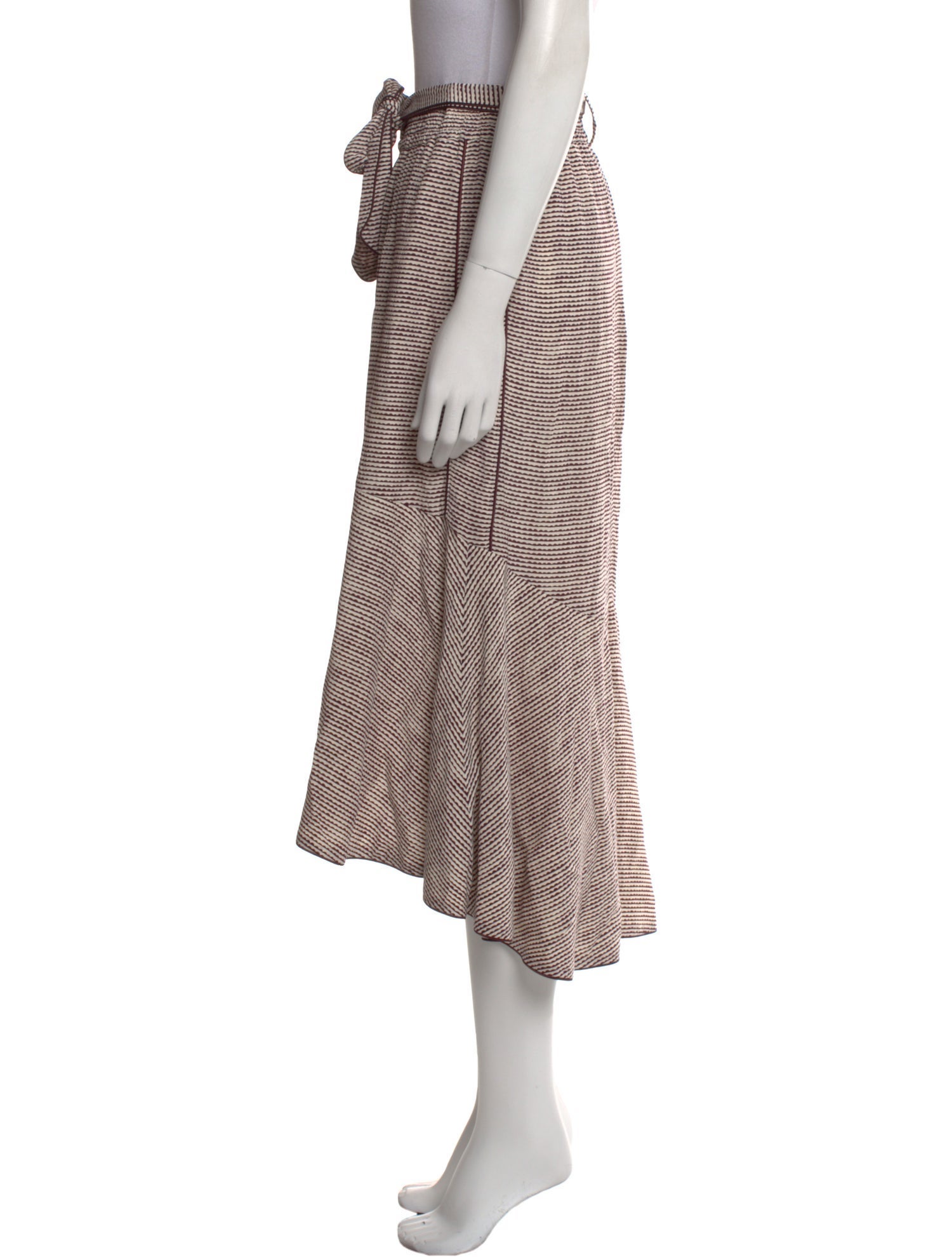 ME+EM Printed Midi Length Skirt