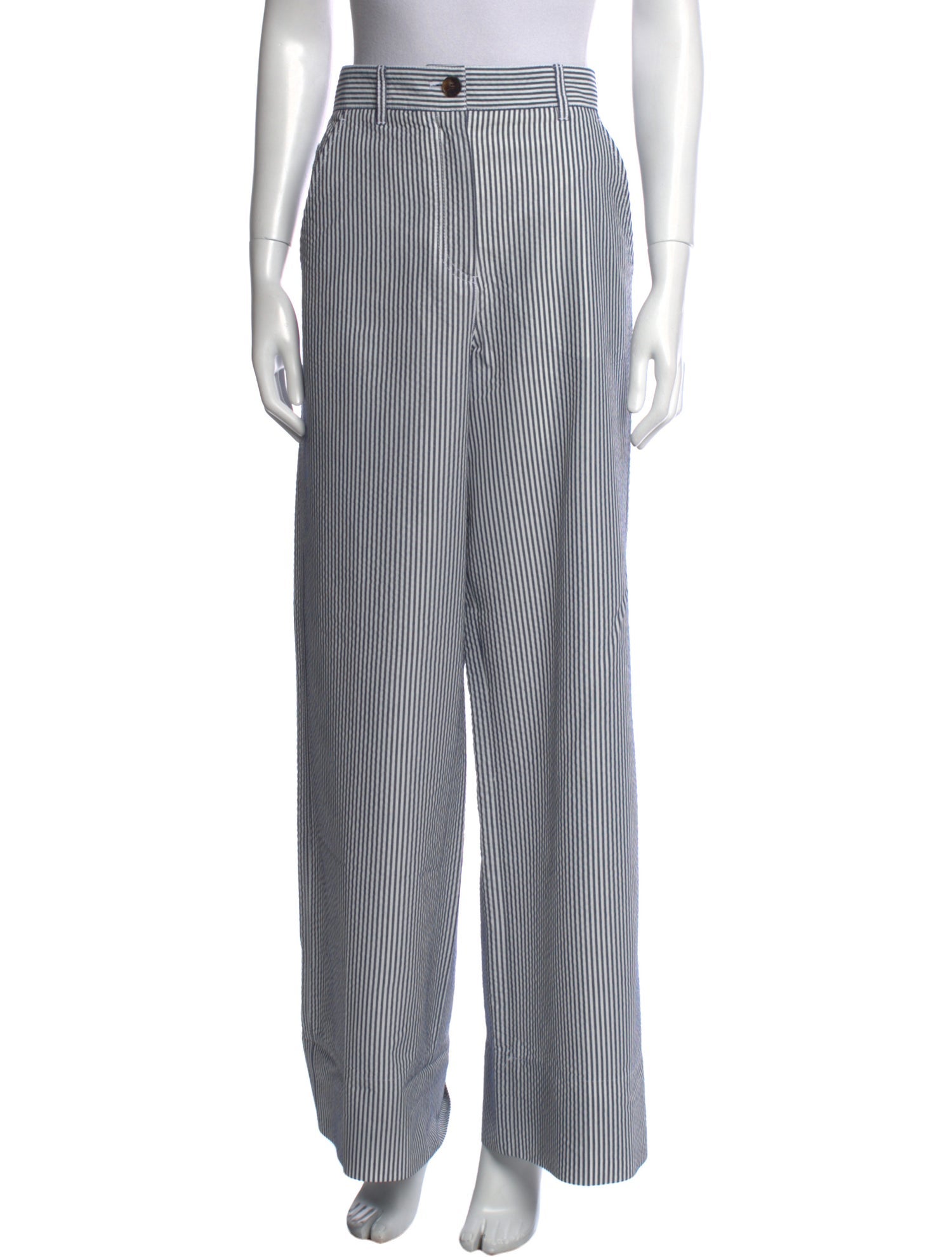 ME+EM Striped Wide Leg Pants