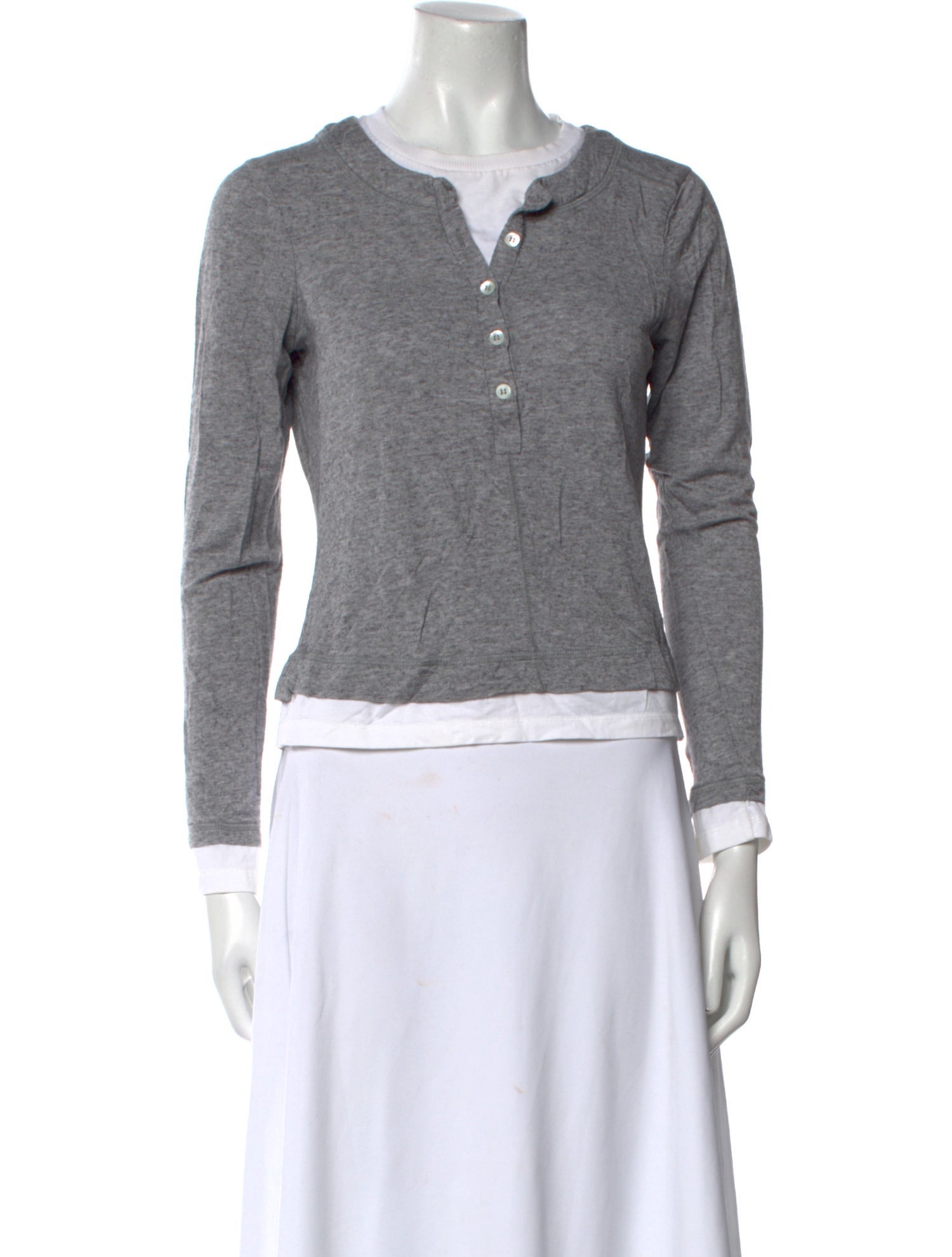 ME+EM Wool V-Neck Top