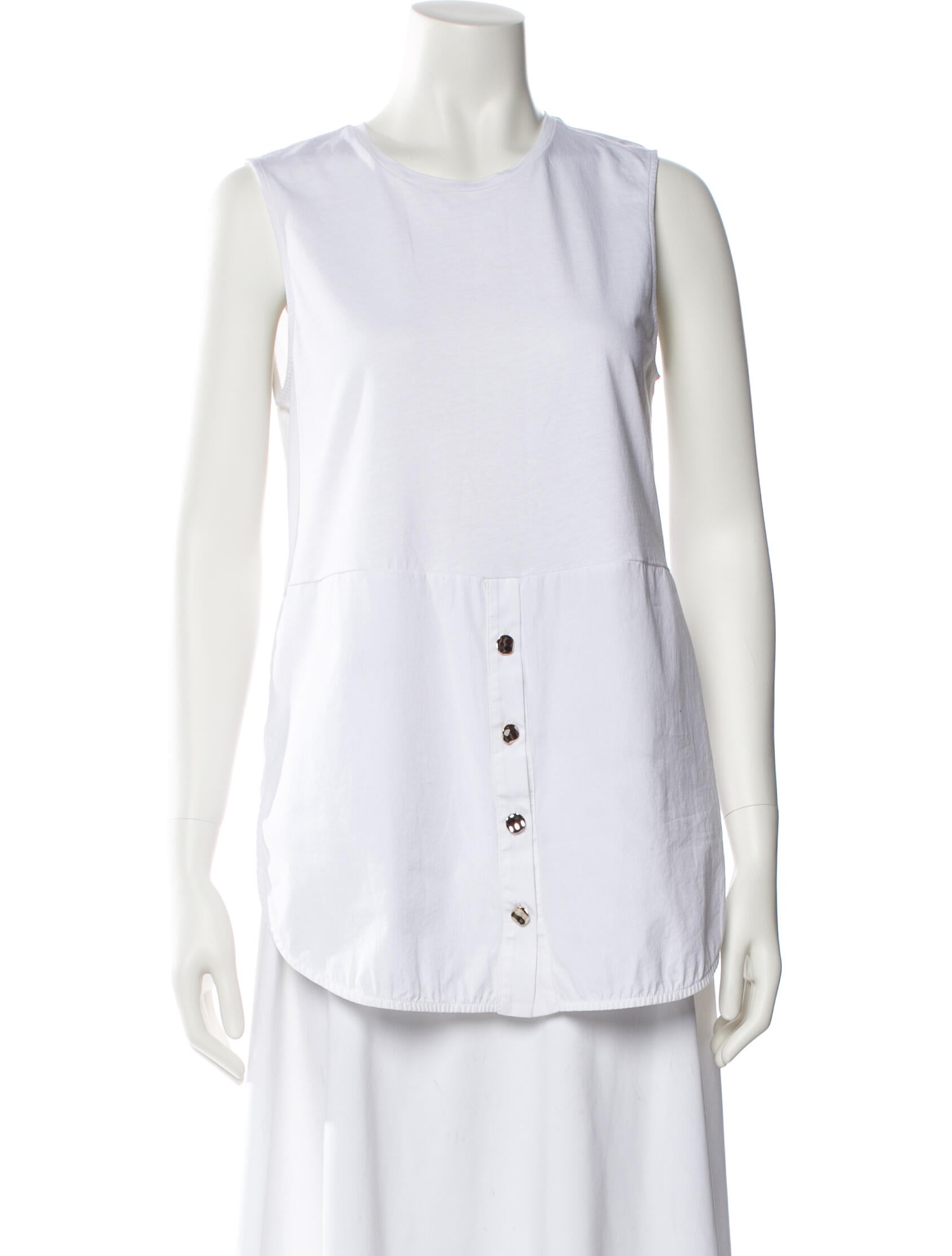 ME+EM Crew Neck Sleeveless Top