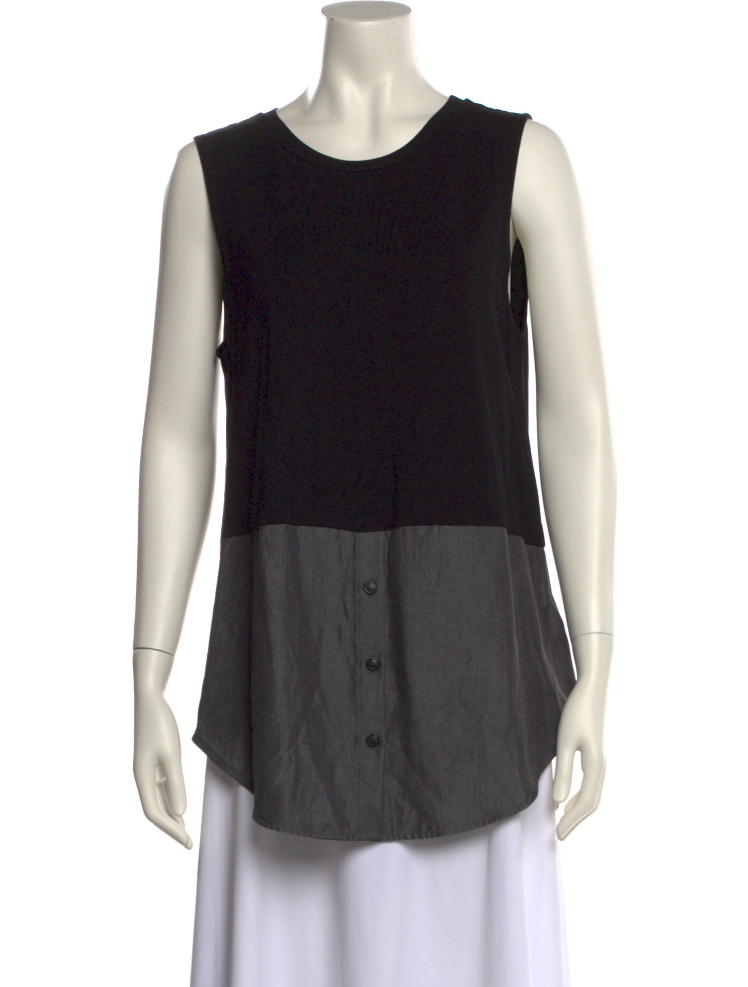 ME+EM Scoop Neck Sleeveless Top