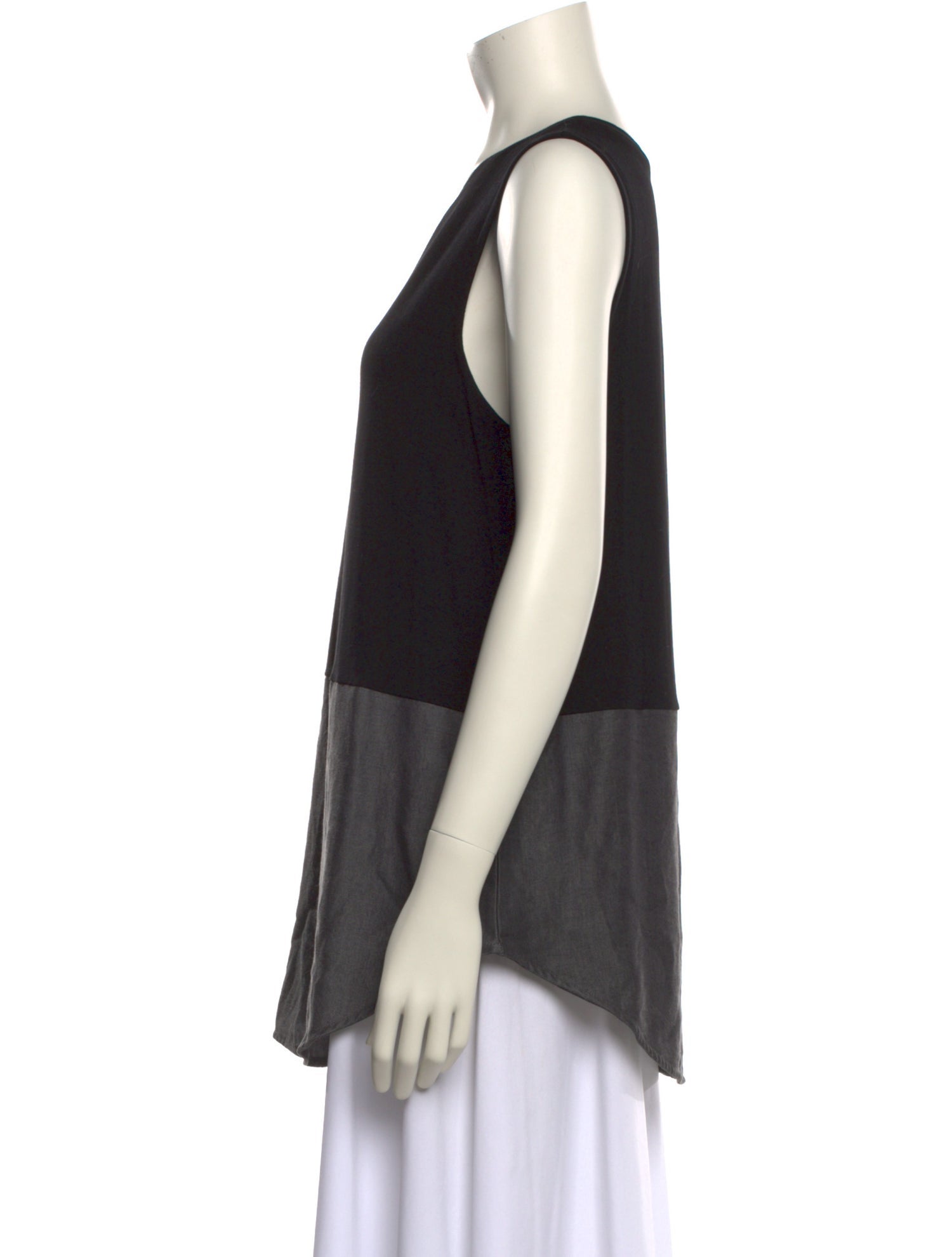 ME+EM Scoop Neck Sleeveless Top