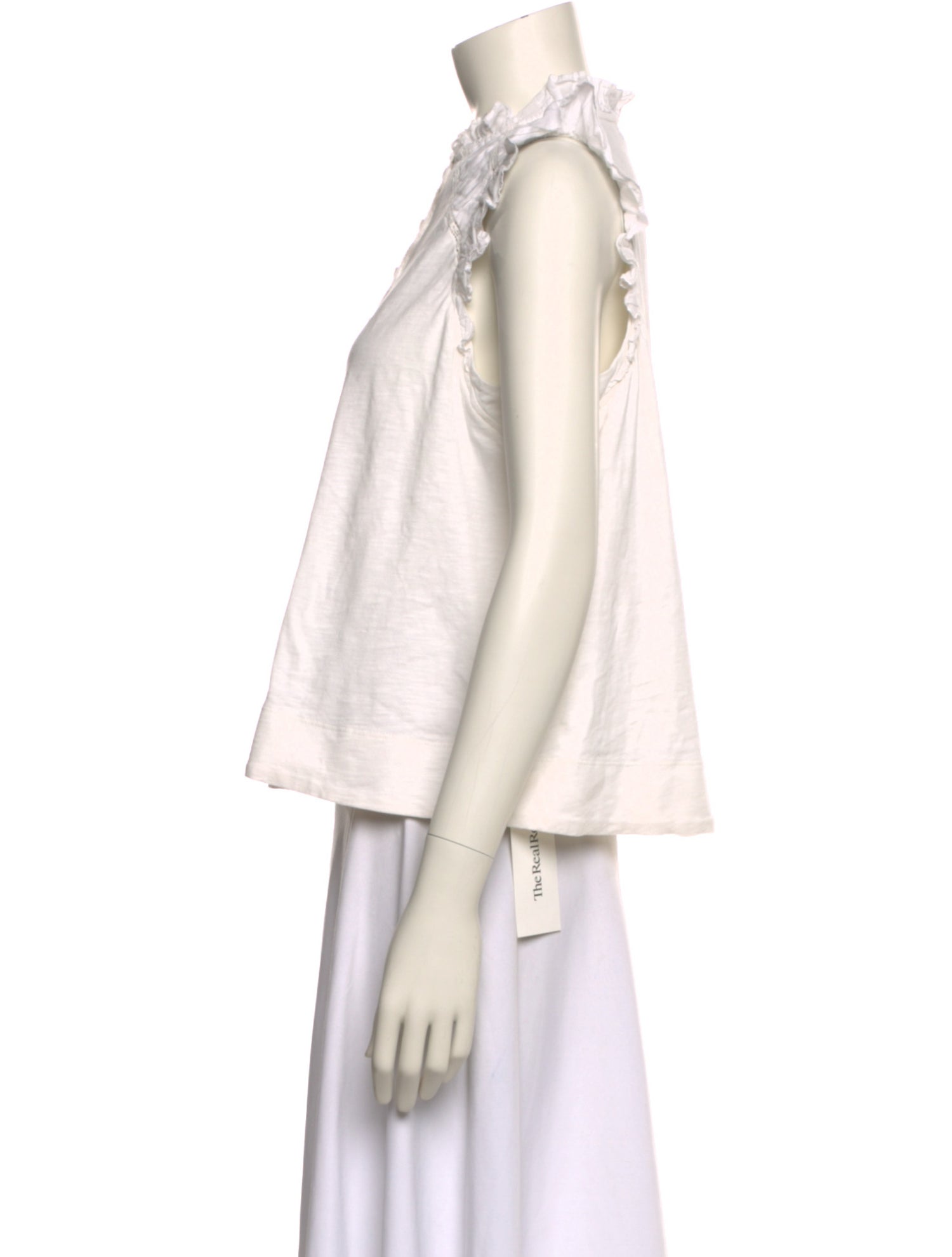 ME+EM Mock Neck Sleeveless Top