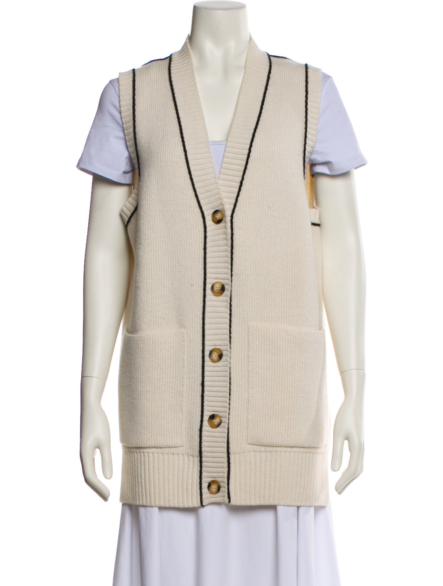 ME+EM Merino Wool Striped Sweater