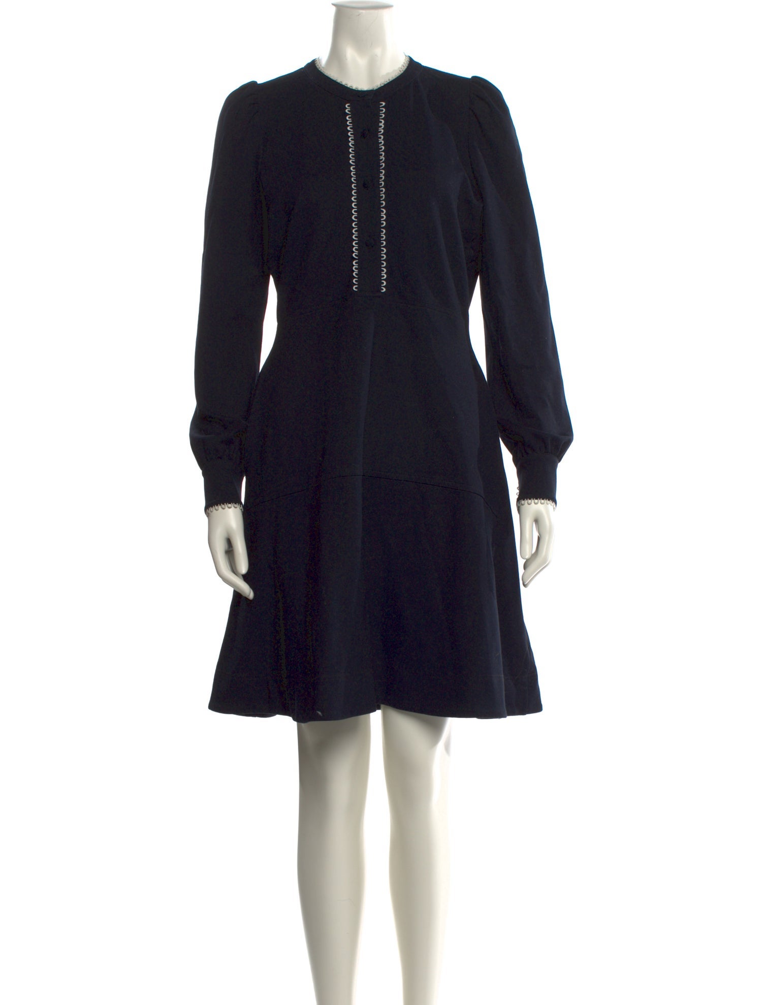 ME+EM Crew Neck Knee-Length Dress