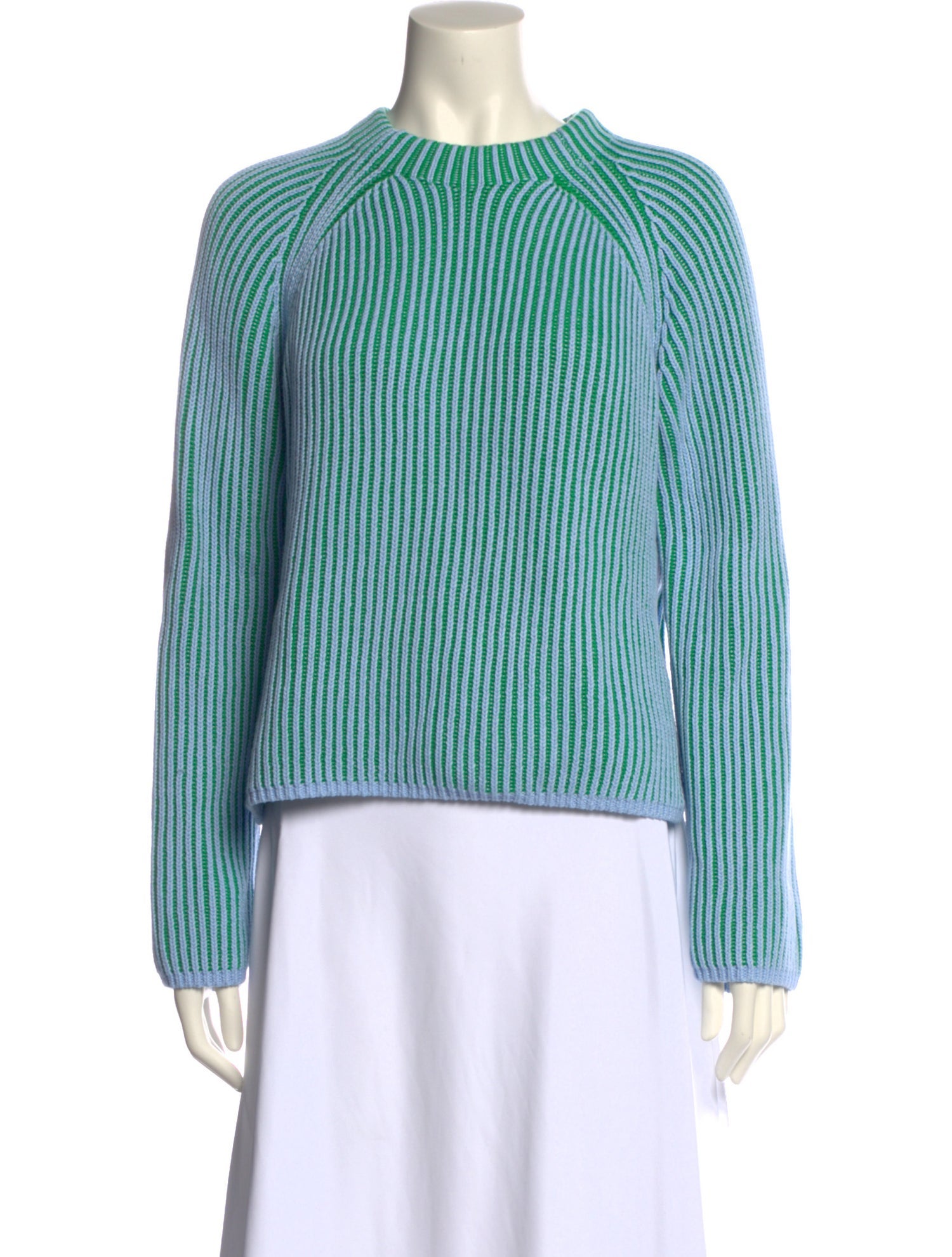 ME+EM Striped Scoop Neck Sweater