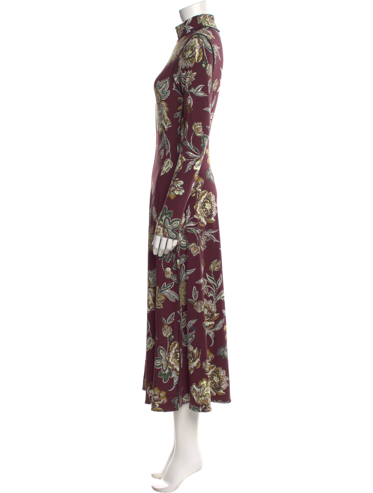 me and em silk dress ME+EM Silk-Blend Shirred Full-Length Dress With Strap