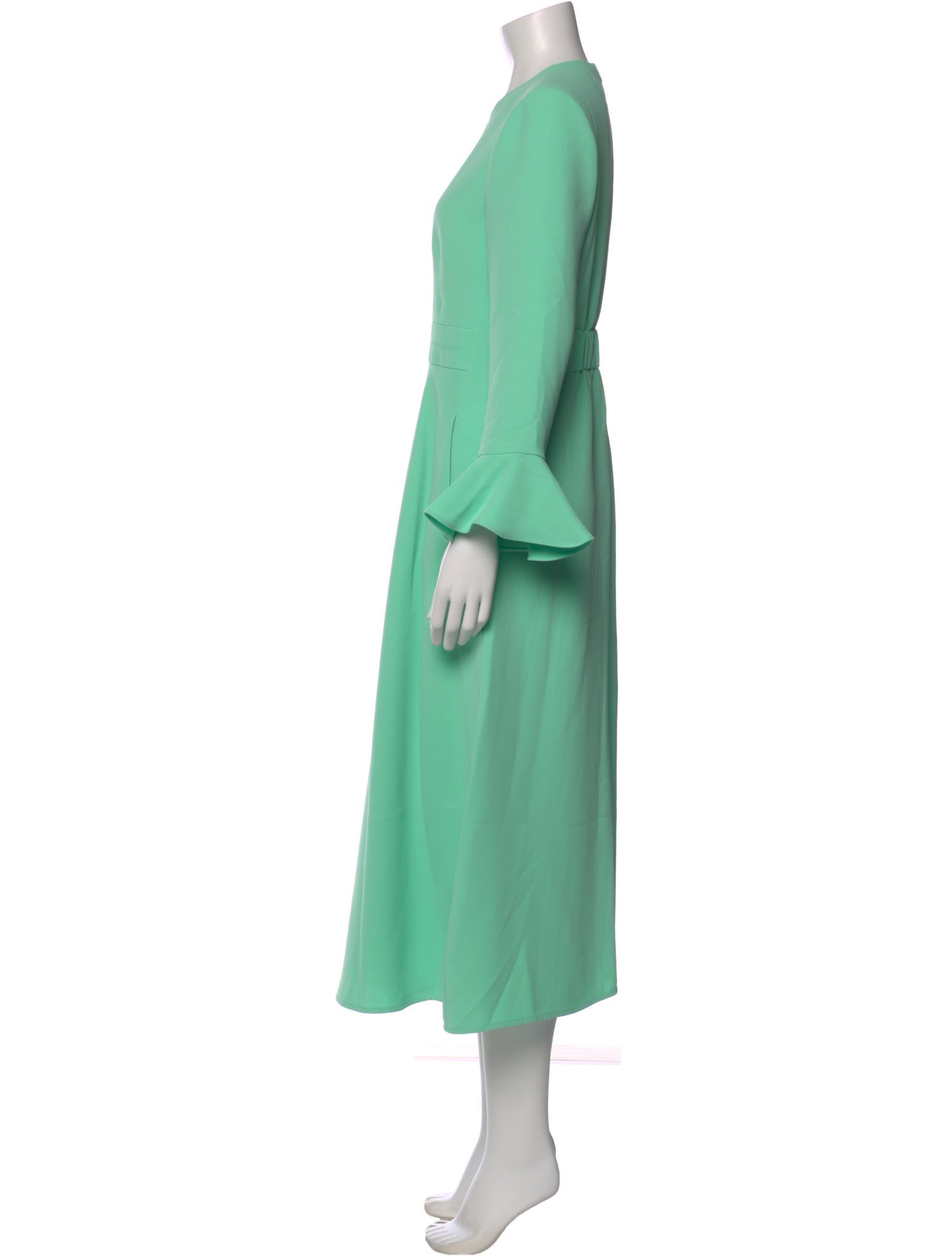 green me and em dress Me+Em Fit And Flare Maxi Dress In Ultra Green - 50% Off