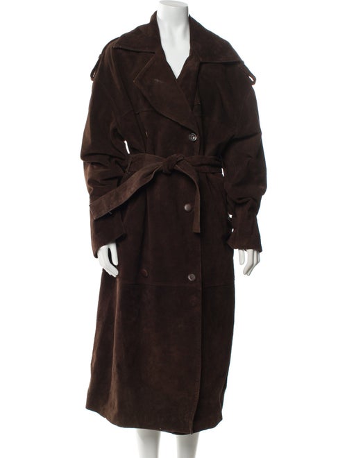 MEOTINE. Leather Trench Coat
