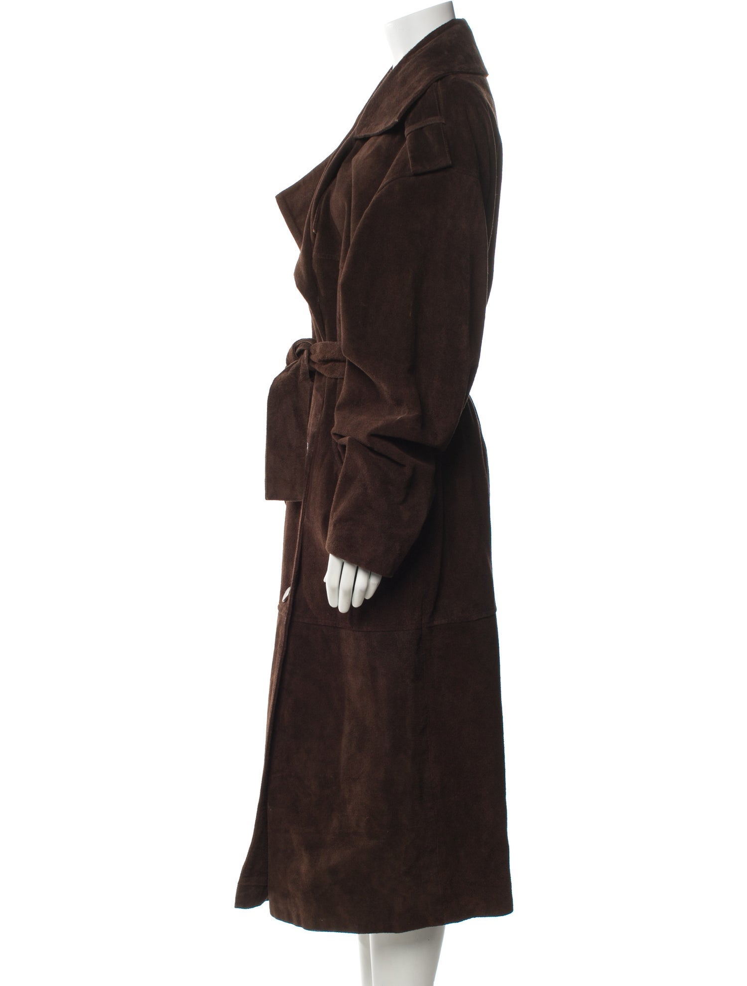 MEOTINE. Leather Trench Coat