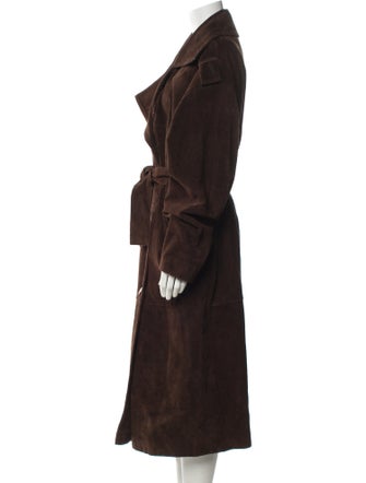 MEOTINE. Leather Trench Coat