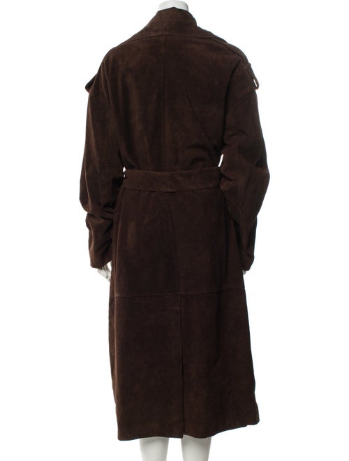 MEOTINE. Leather Trench Coat