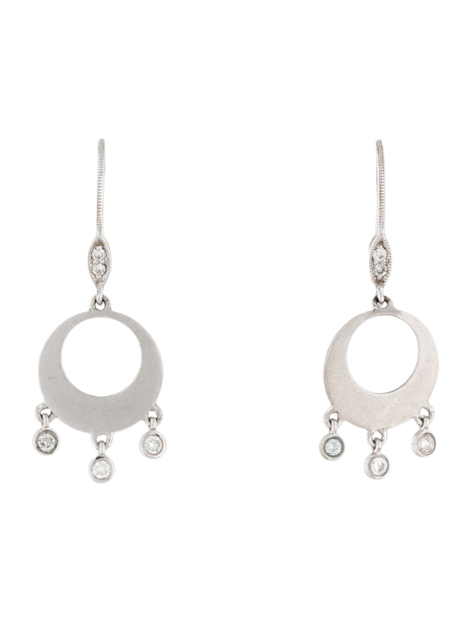 Meira T 14K Diamond Drop Earrings