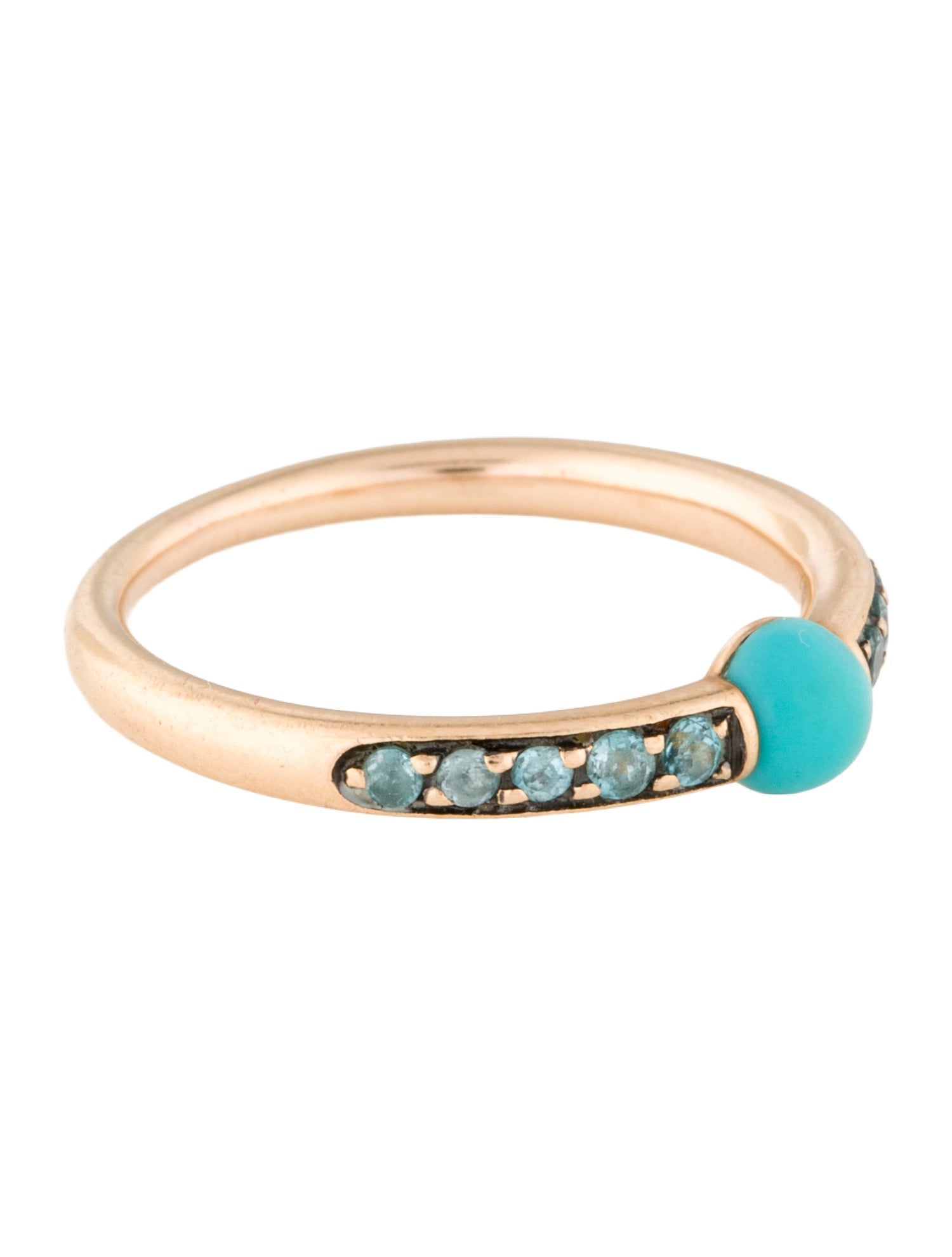 Pomellato 18K Turquoise & Topaz M'ama non M'ama Band
