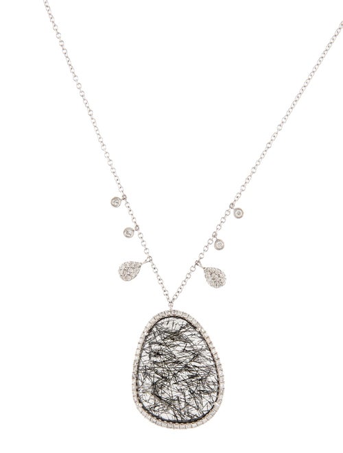 Meira T 14K Tourmalinated Quartz & Diamond Pendant Necklace