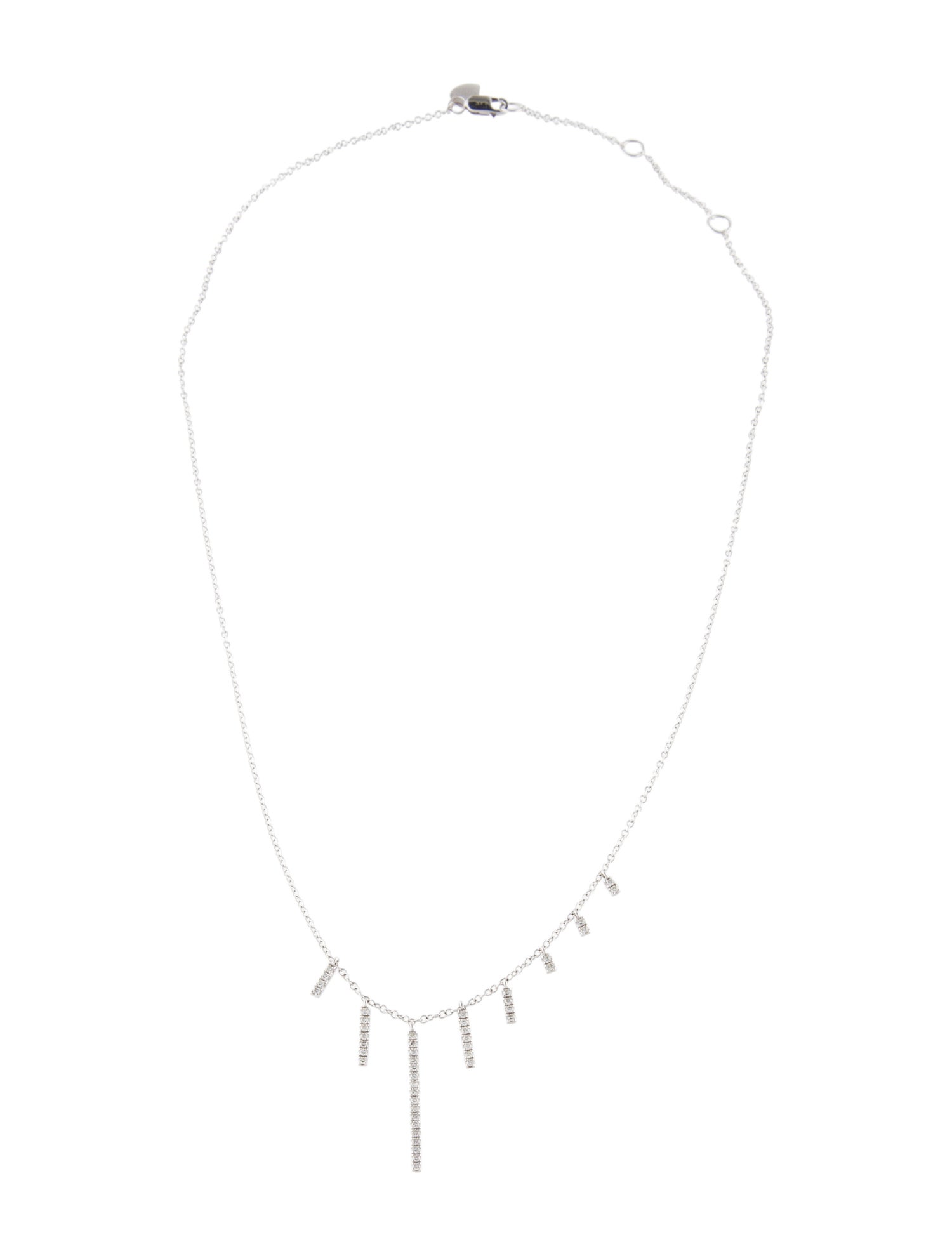 Meira T 14K Diamond Bar Necklace