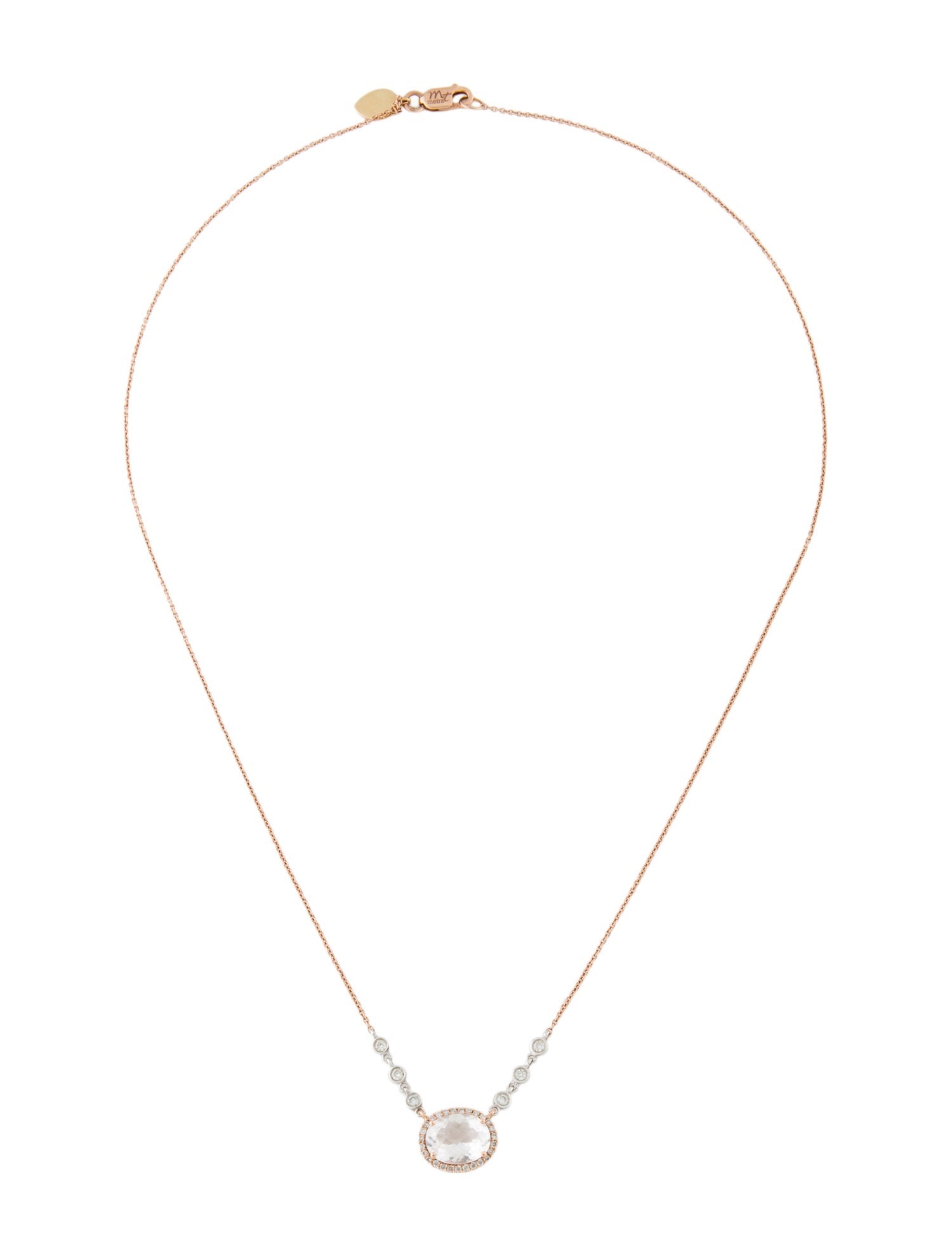 Meira T 14K Quartz & Diamond Pendant Necklace