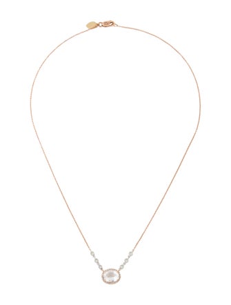 Meira T 14K Quartz & Diamond Pendant Necklace