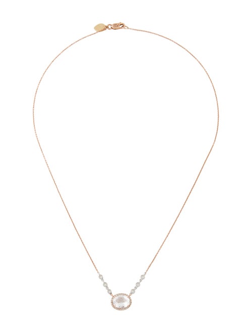 Meira T 14K Quartz & Diamond Pendant Necklace