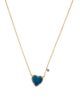 Meira T 14K Diamond & Opal Heart Pendant Necklace