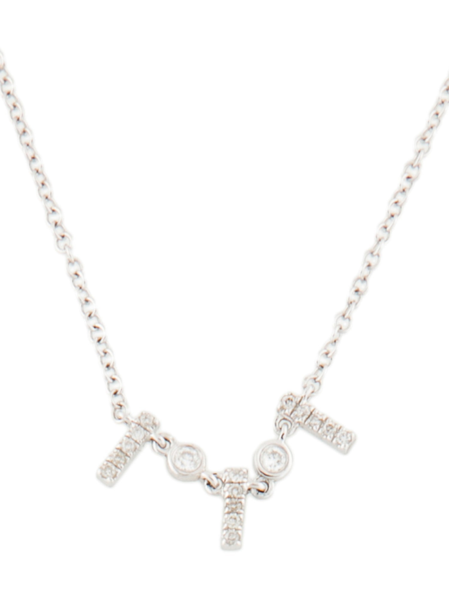 Meira T 14K Diamond Pavé Bar Station Necklace
